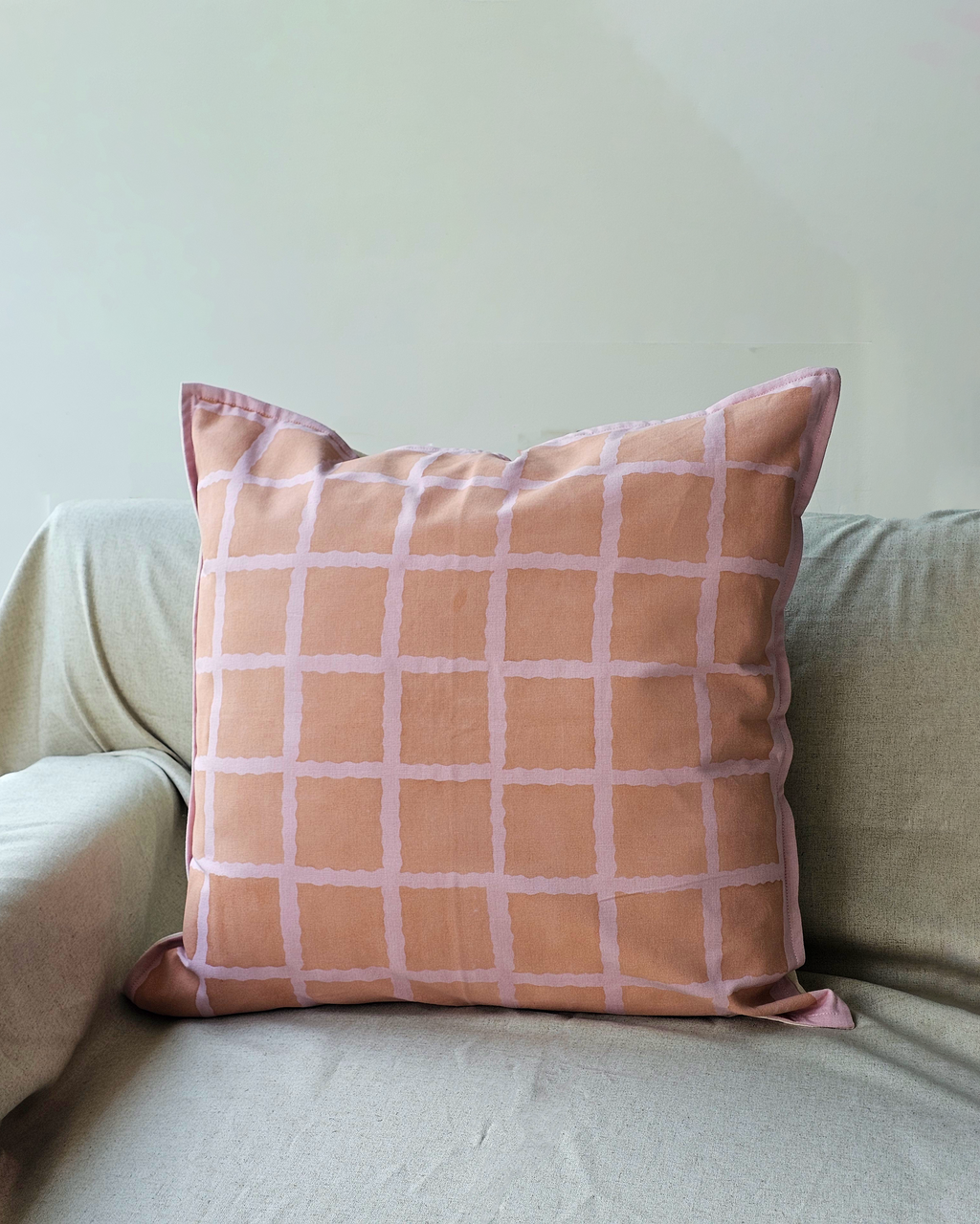 Mati Cushion Cover, Brown( 20"x20" )