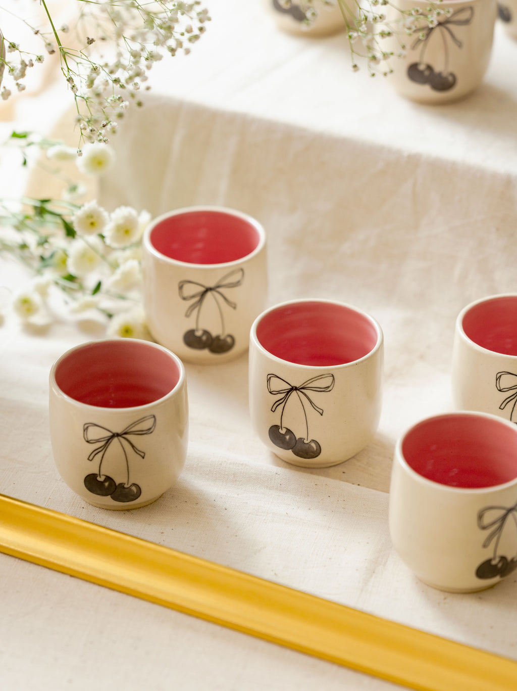 Cherry Zen Cups (Set of 2)