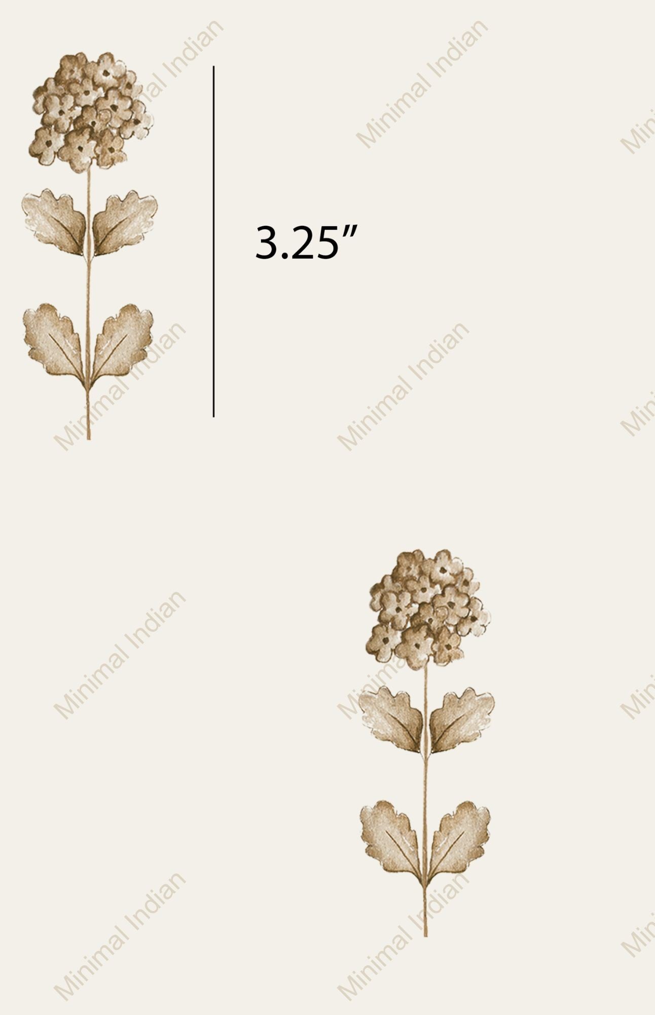 French Flora Wallpaper, Ochre
