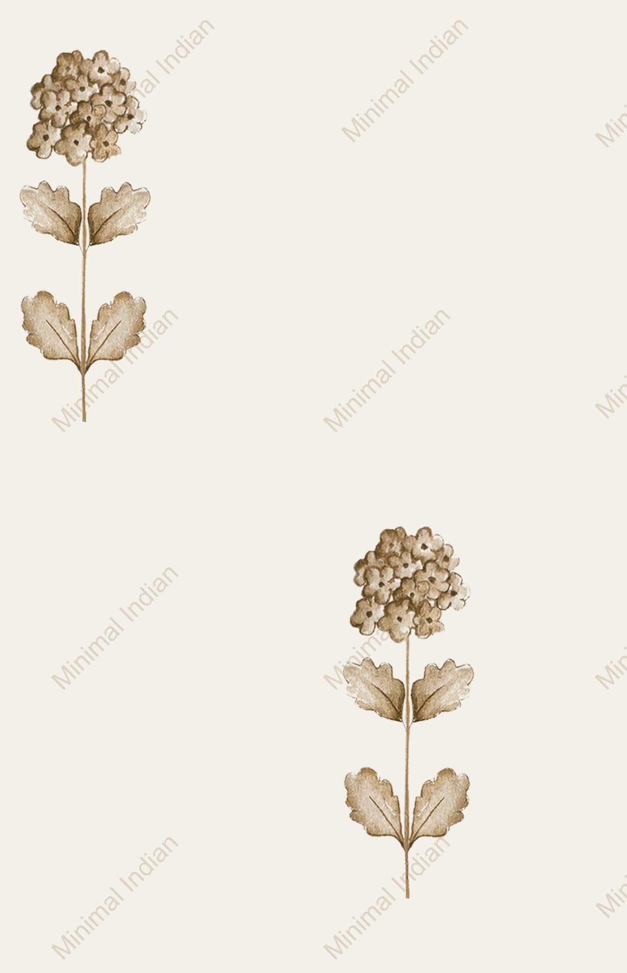 French Flora Wallpaper, Ochre