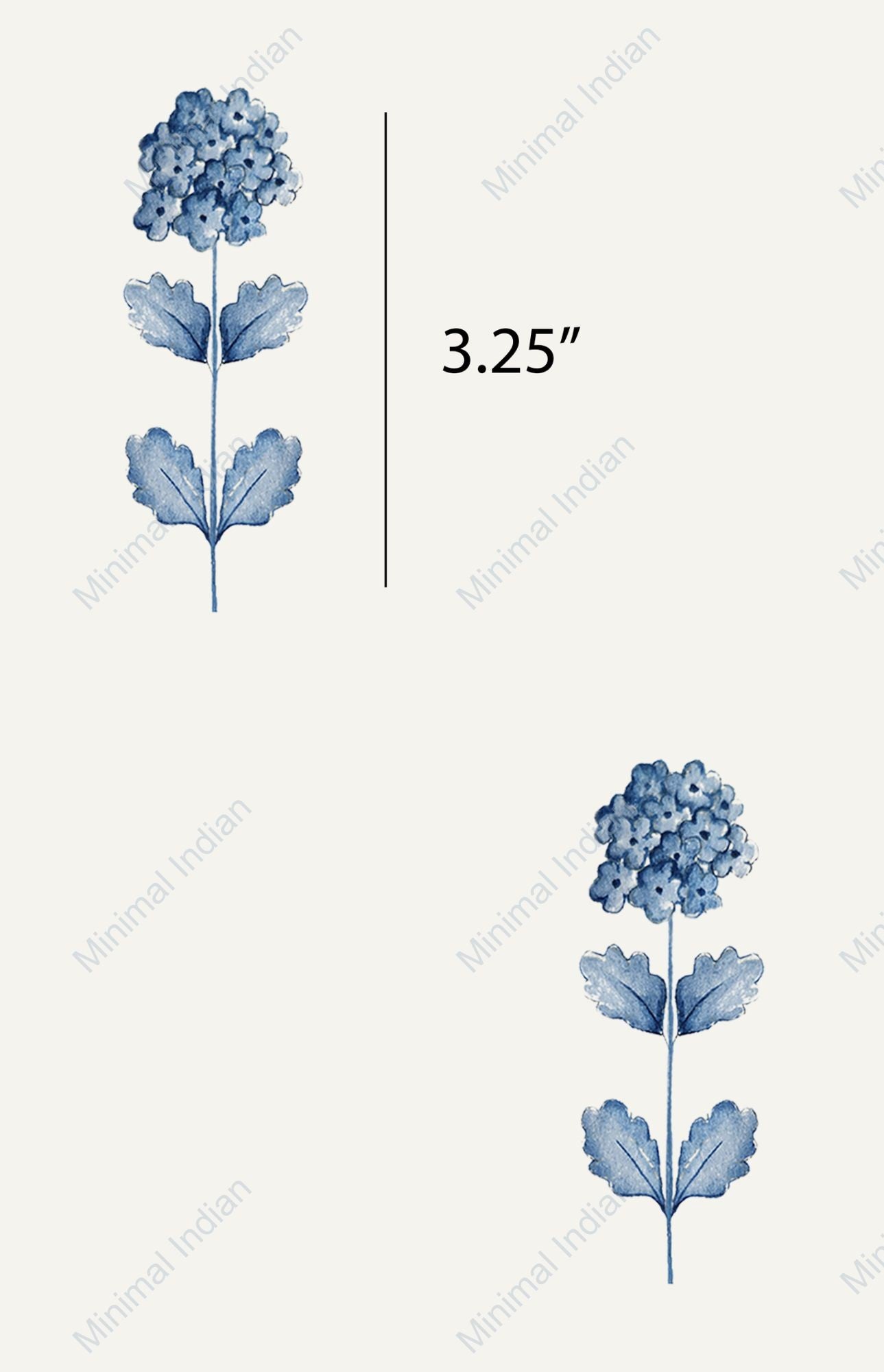 French Flora Wallpaper, Blue