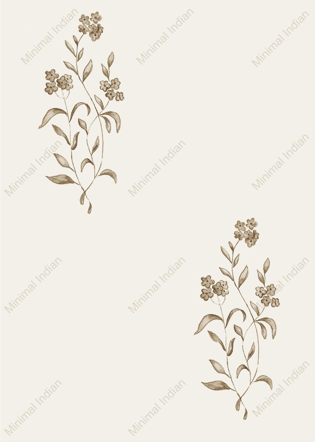 Cicely Wallpaper, Ochre
