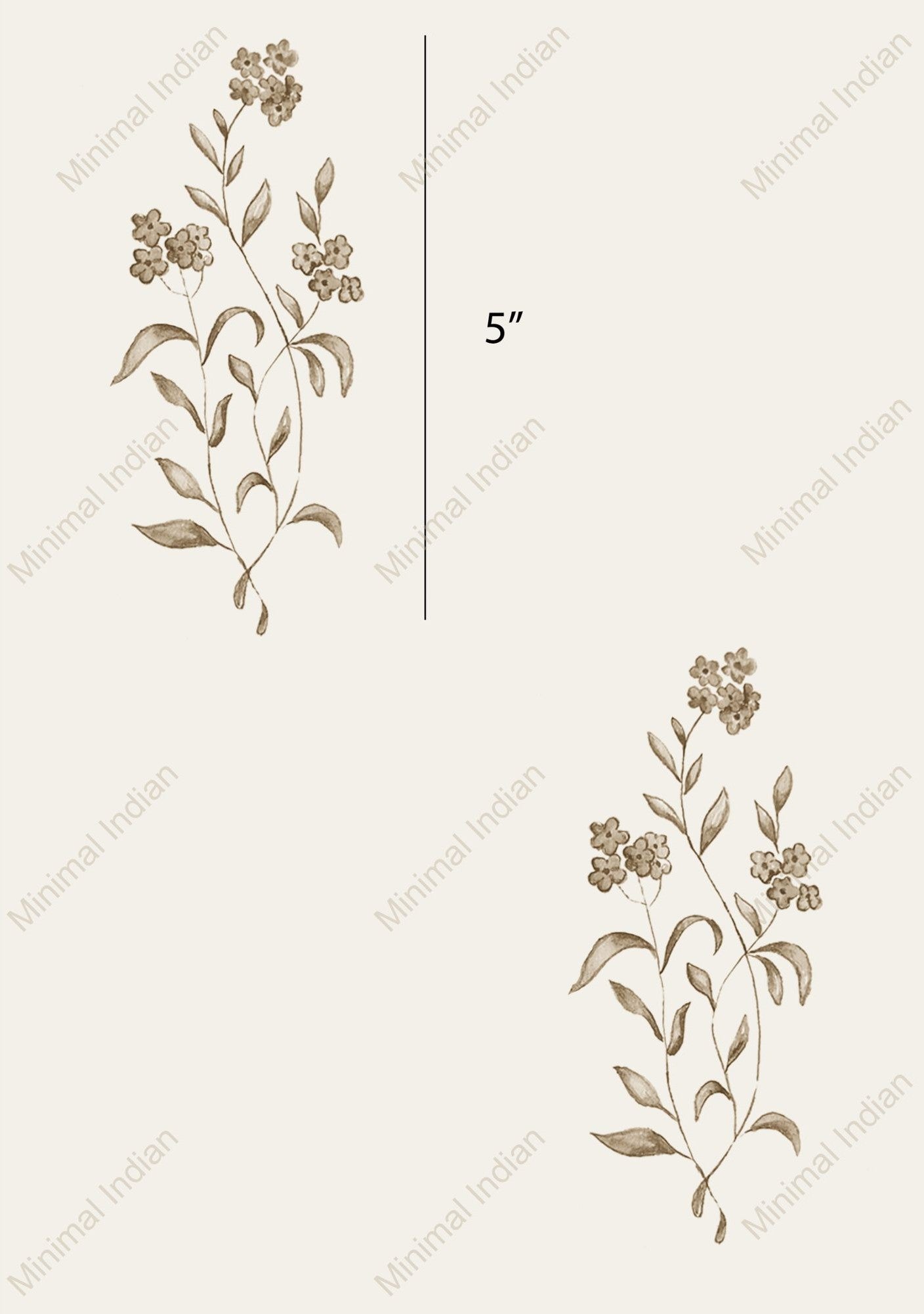 Cicely Wallpaper, Ochre