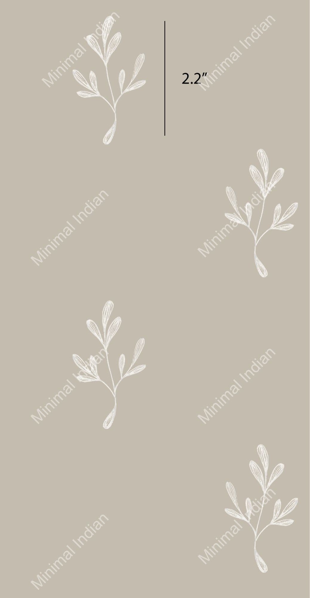 Lily Wallpaper, Beige