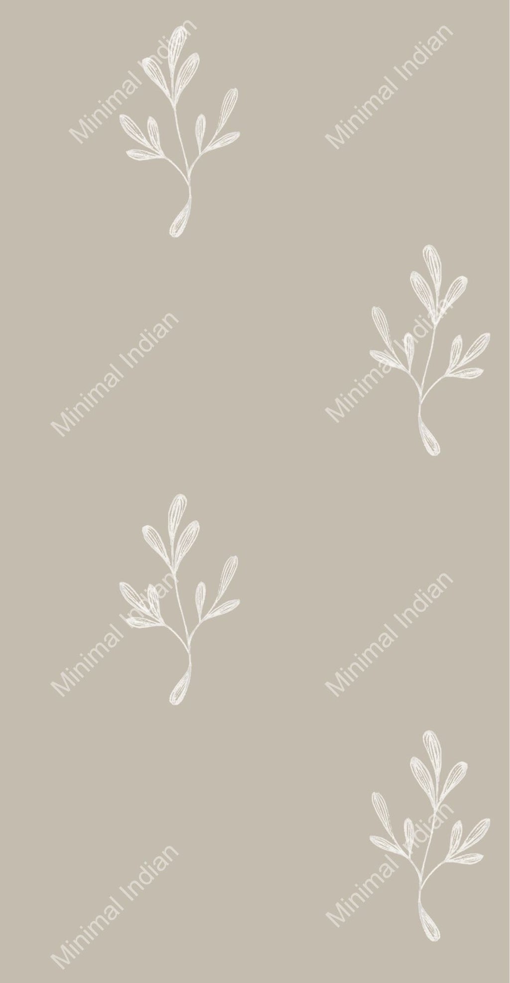 Lily Wallpaper, Beige
