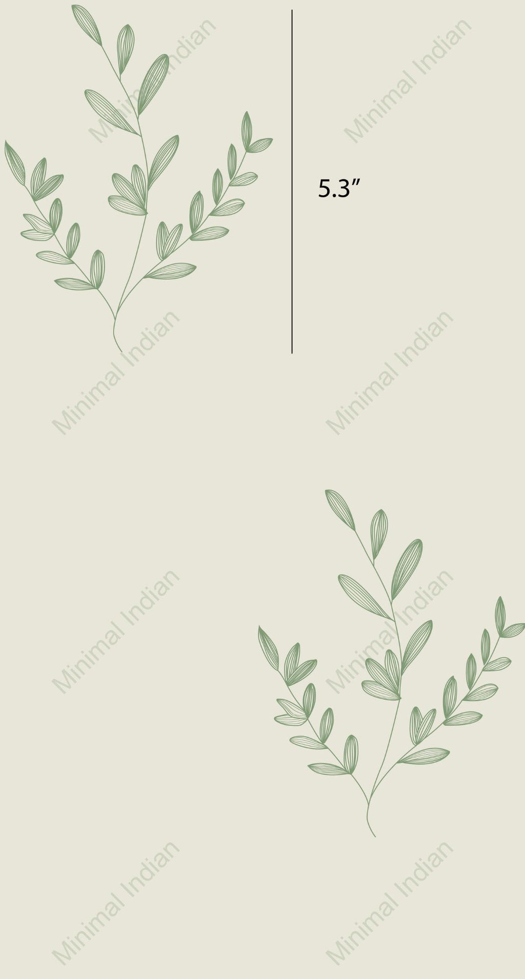 Mistletoe sprig wallpaper with clustered berries and leaves in a light, repeating pattern