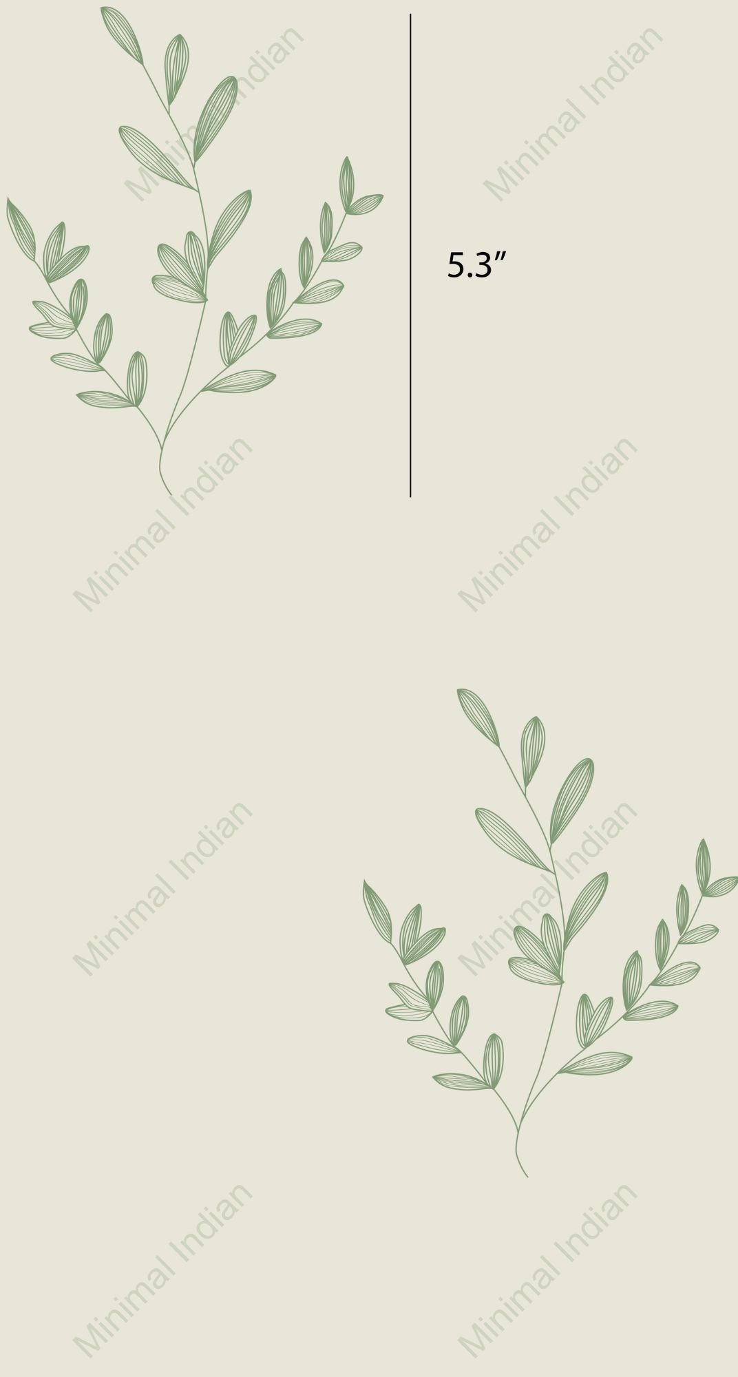 Mistletoe sprig wallpaper with clustered berries and leaves in a light, repeating pattern