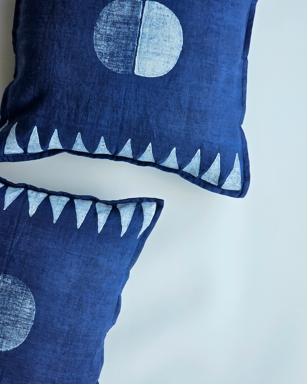 Moon Cushion Cover, White ( 16"x16" )