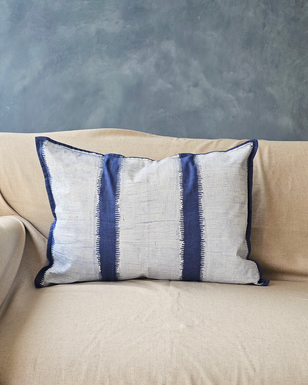 Paar Lumbar Cushion Cover, White( 14"x20" )