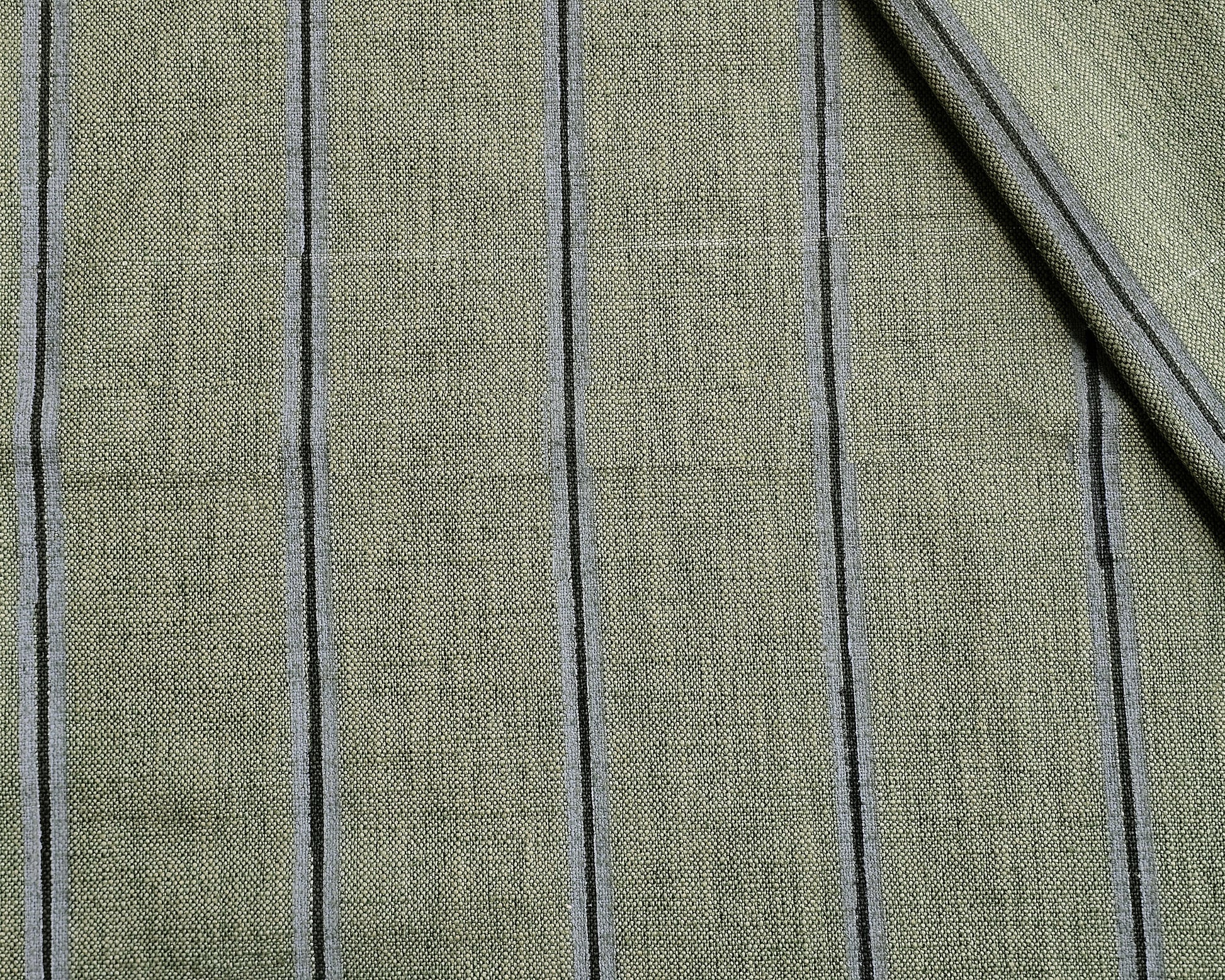 Pinstripe Fabric, Green