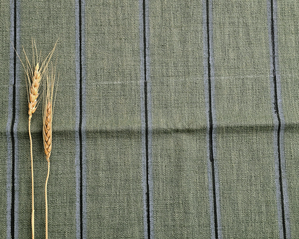 Pinstripe Fabric, Green