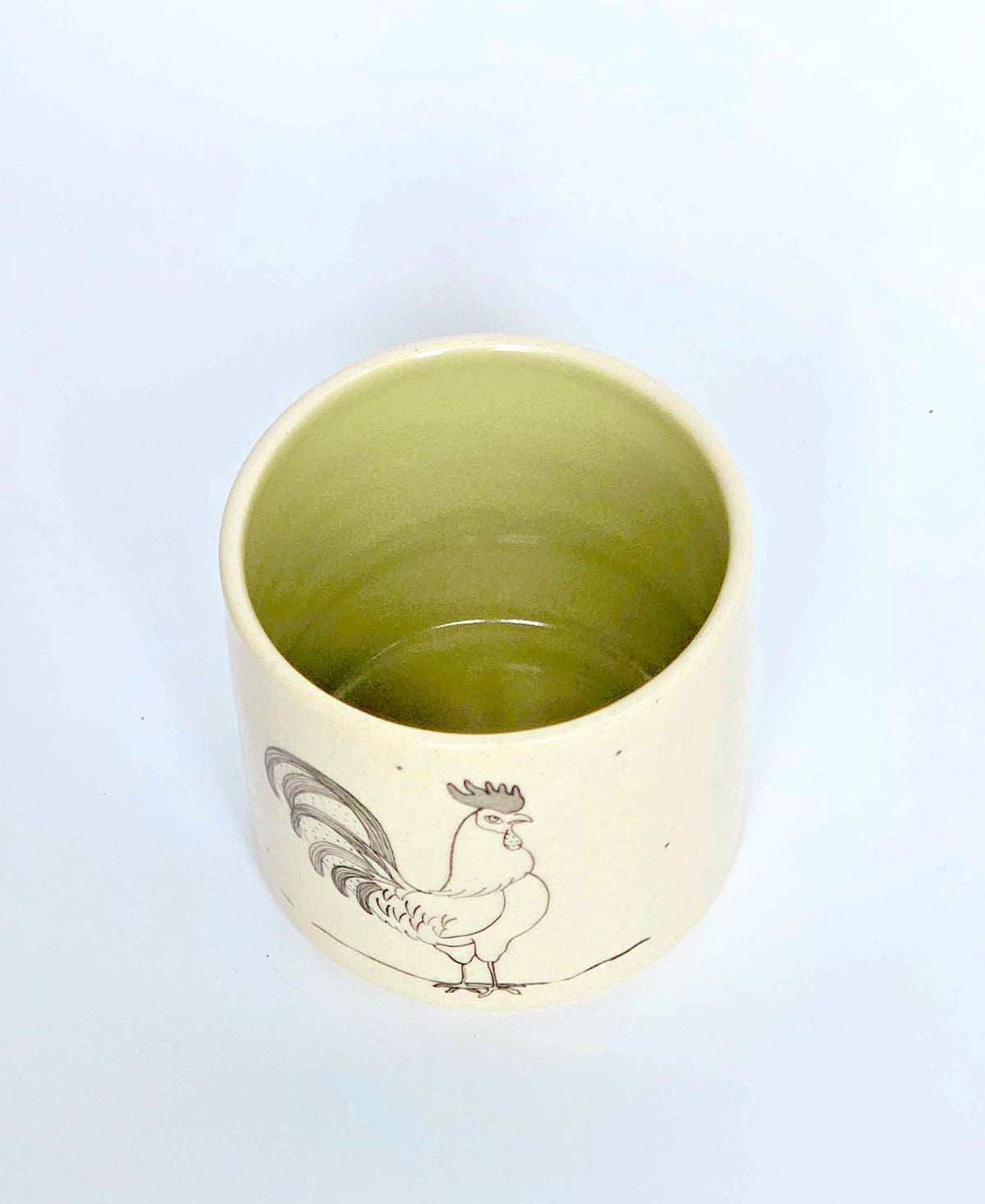 Rooster Pen Stand Olive (1 Piece)