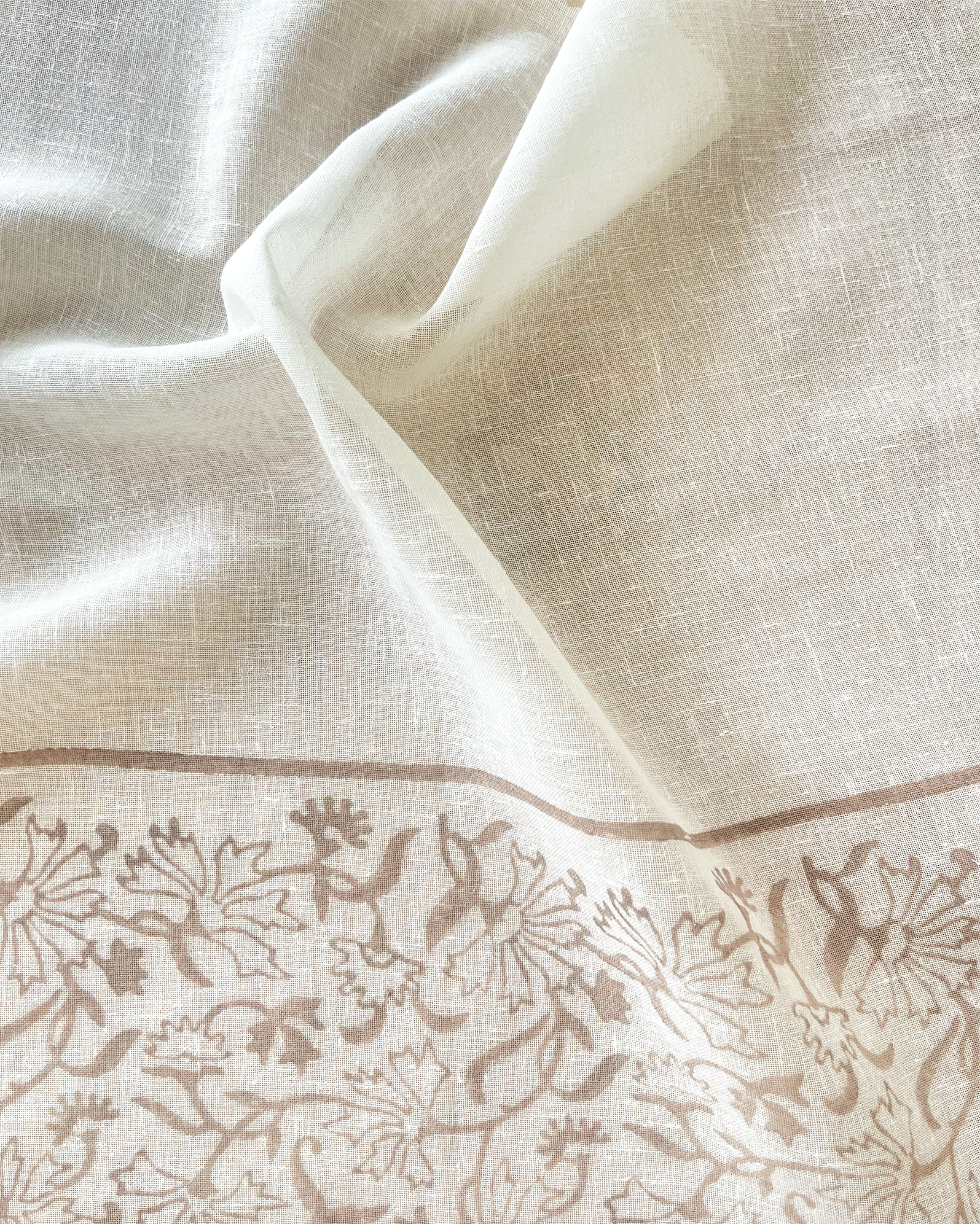 Amaranthus Border Sheer Fabric
