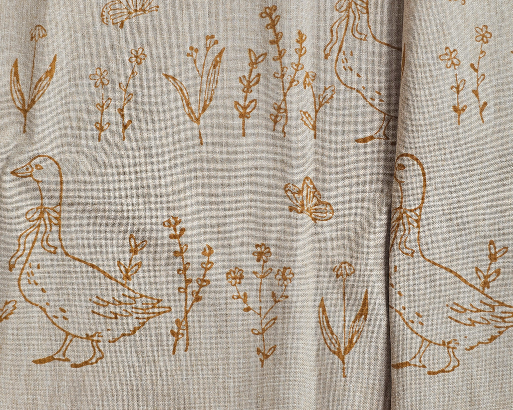Sunny Duck Fabric, Ochre