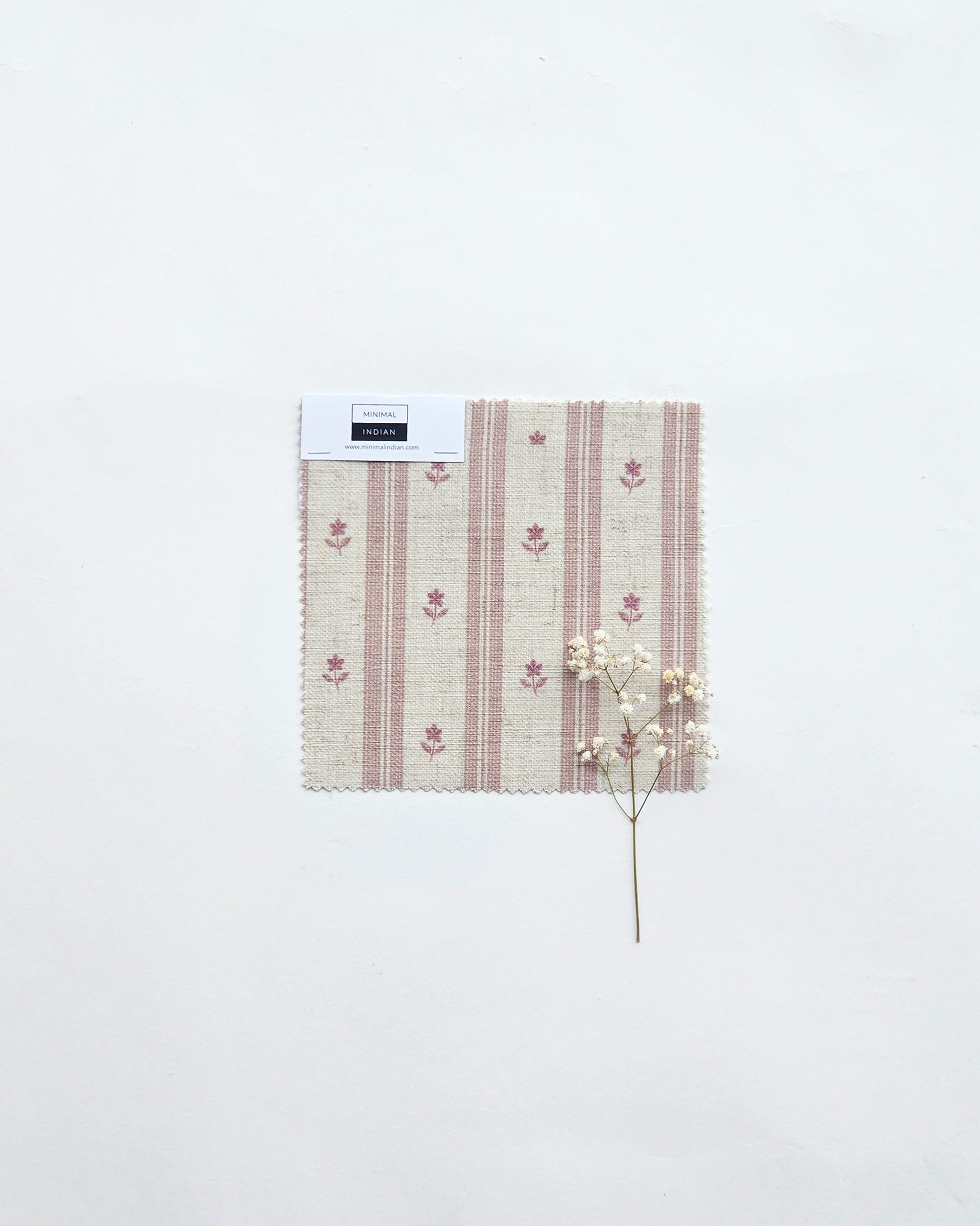 Rosette Fabric, Ash Rose
