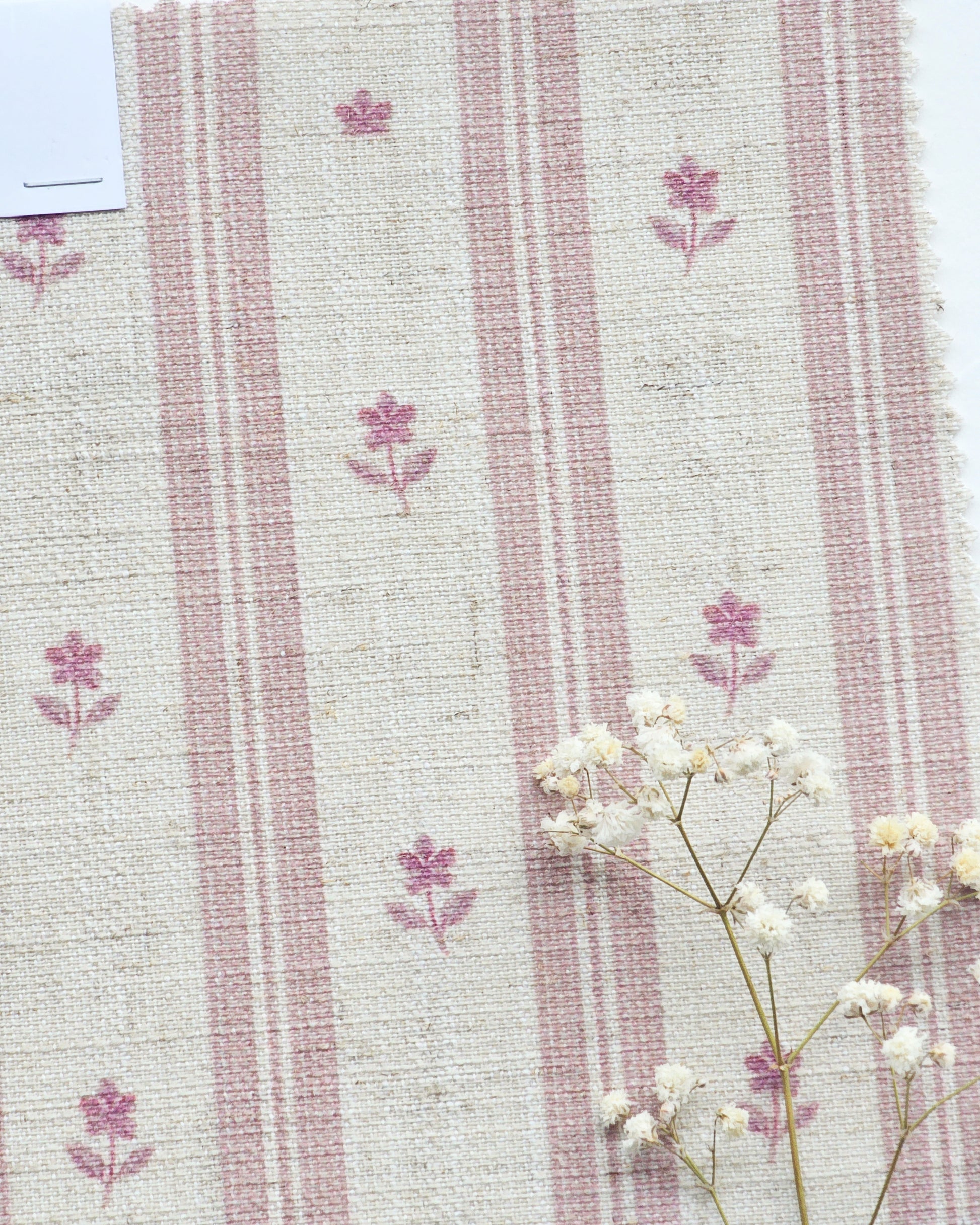 Rosette Fabric, Ash Rose