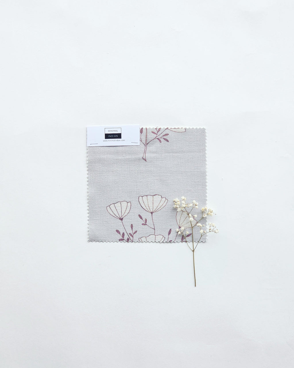 Poppy Fabric, Grey