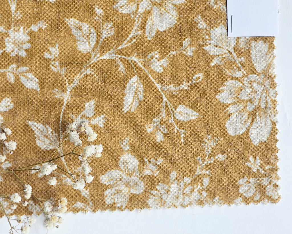 Zinnia Fabric, Amber