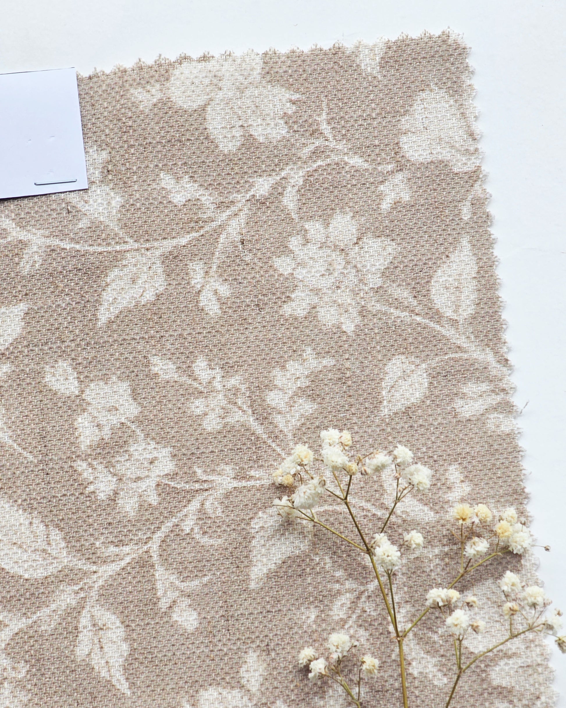 Zinnia Fabric, Light brown