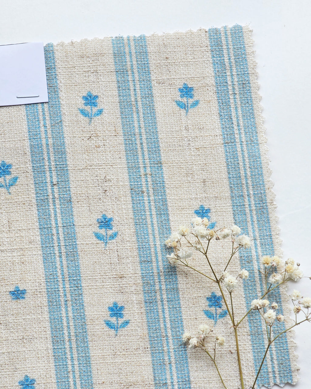 Rosette Fabric, Blue