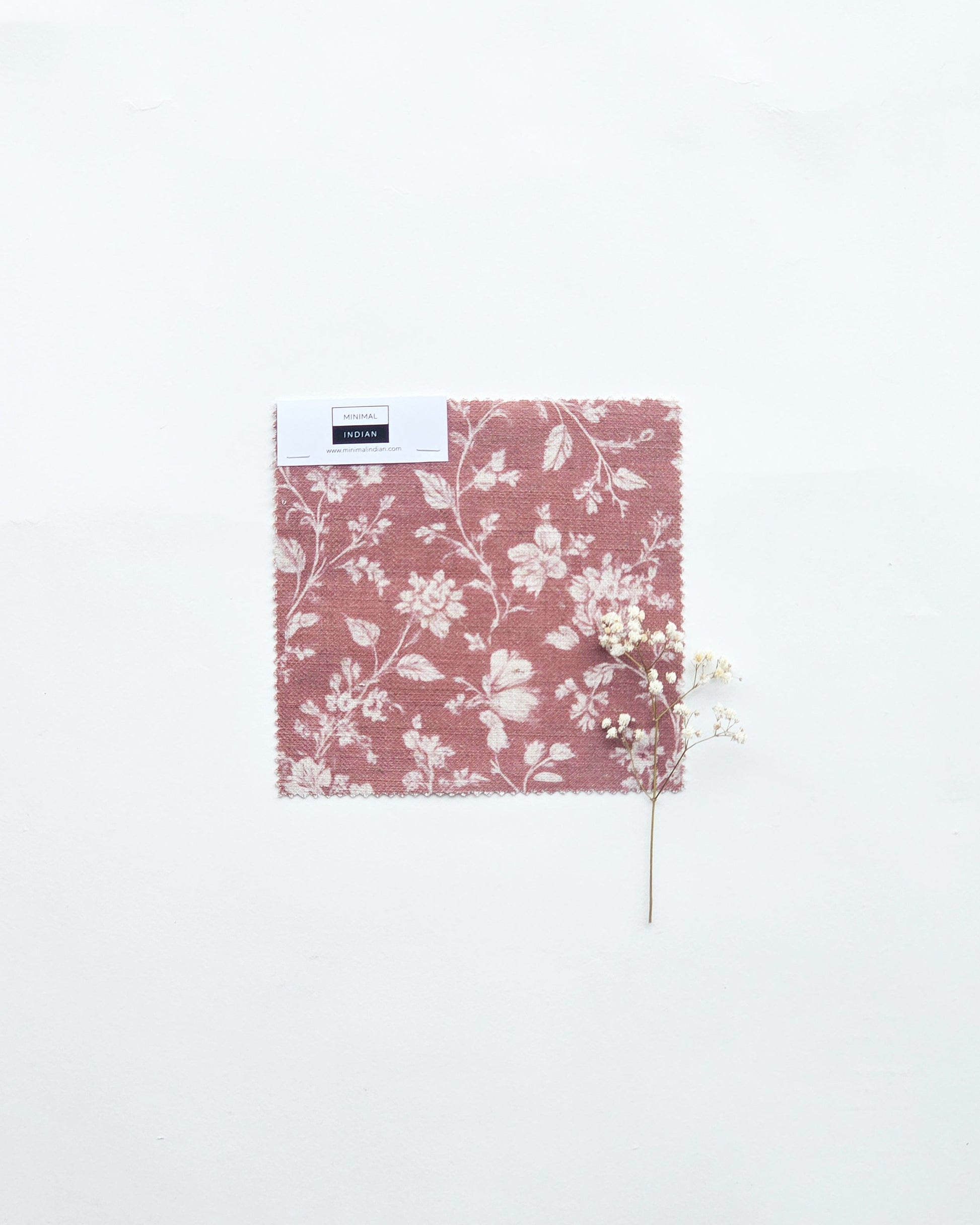 Zinnia Fabric , Cedar