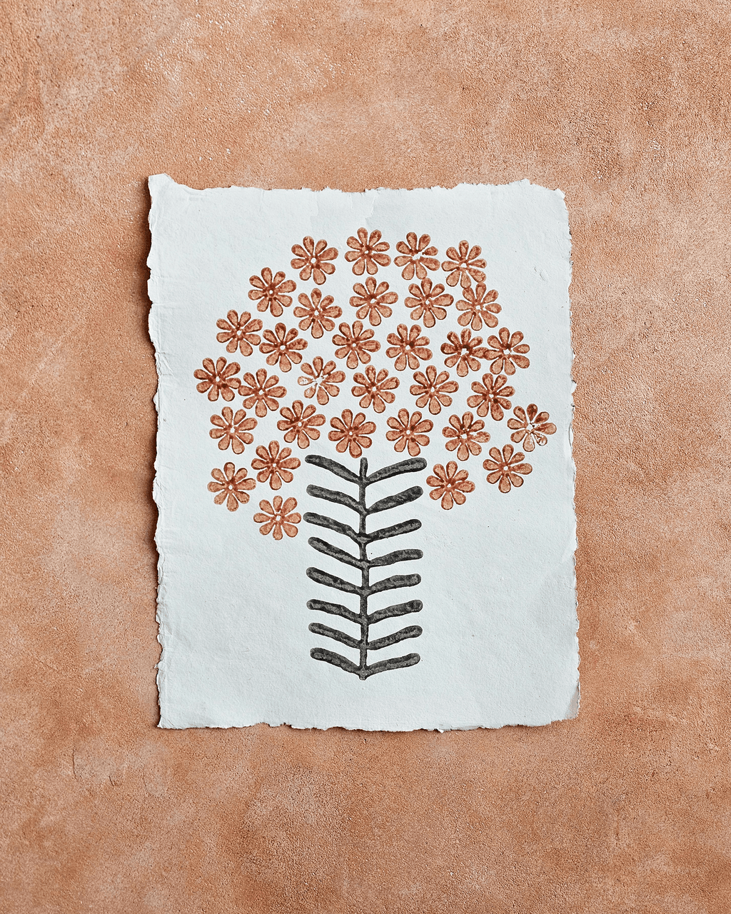 Bagh Art Print On Handmade Cotton Paper (Width: 12.2" Height : 16") (Copy)