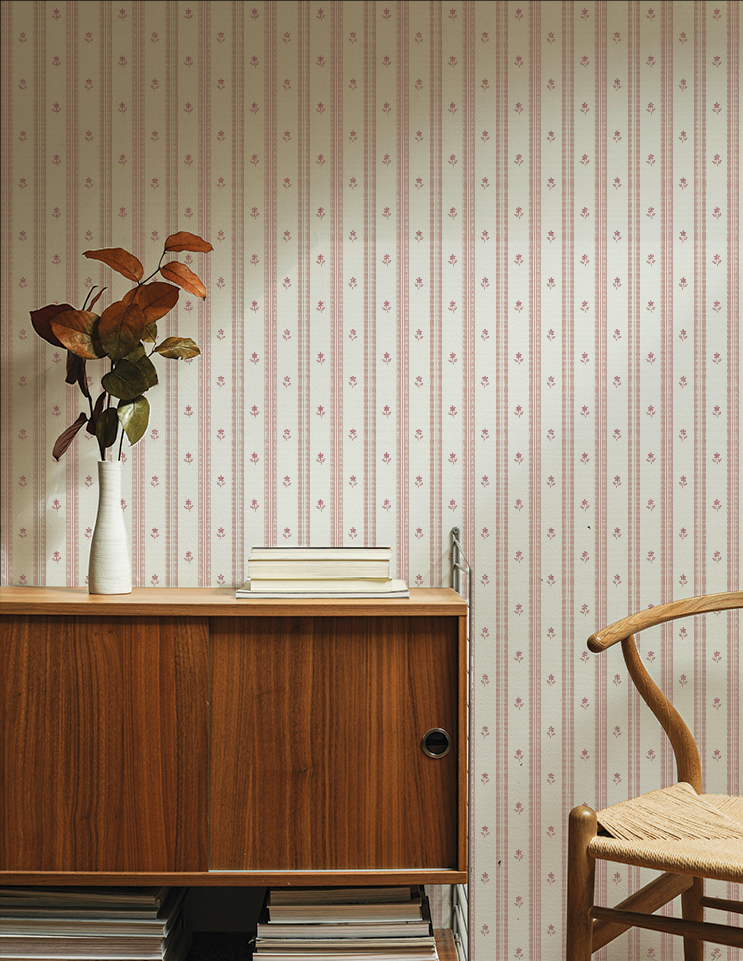 Roseline Wallpaper, Pink