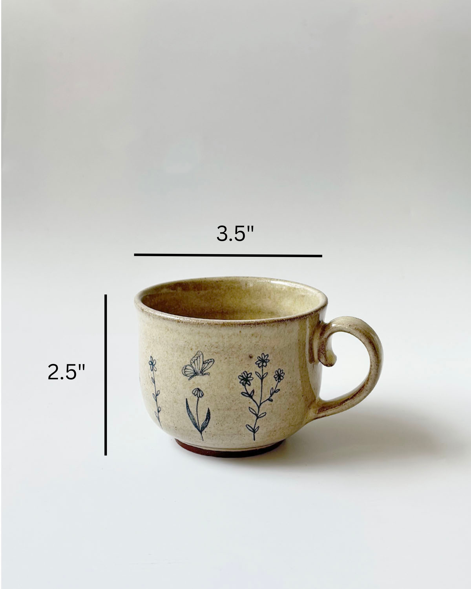 Meadow Flora Teacup (1 Cup & 1 Saucer )