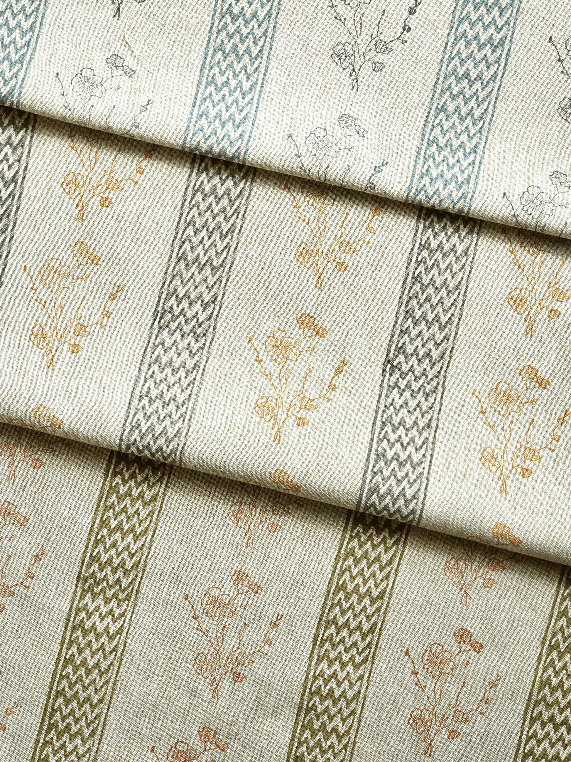 Ash Meadow Fabric, Steel Blue