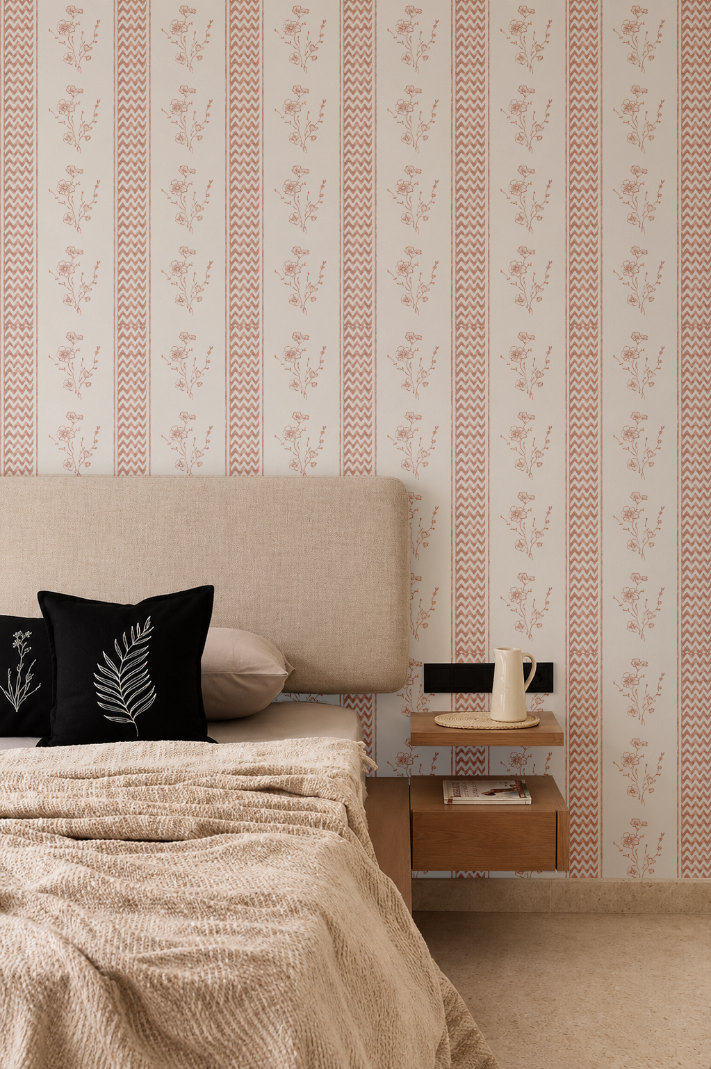 Ash Meadow Wallpaper, Teracotta