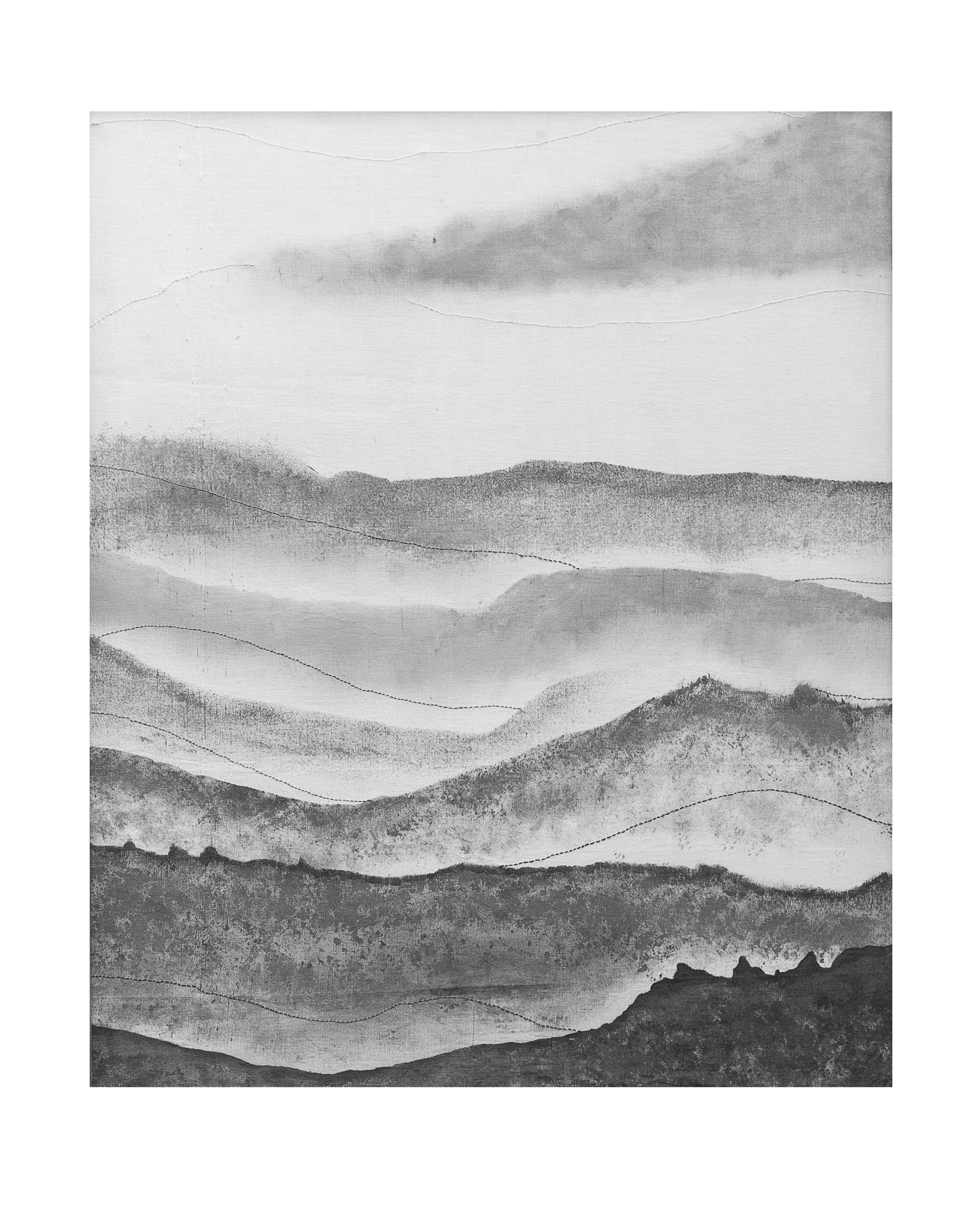 Misty Ravine Art print