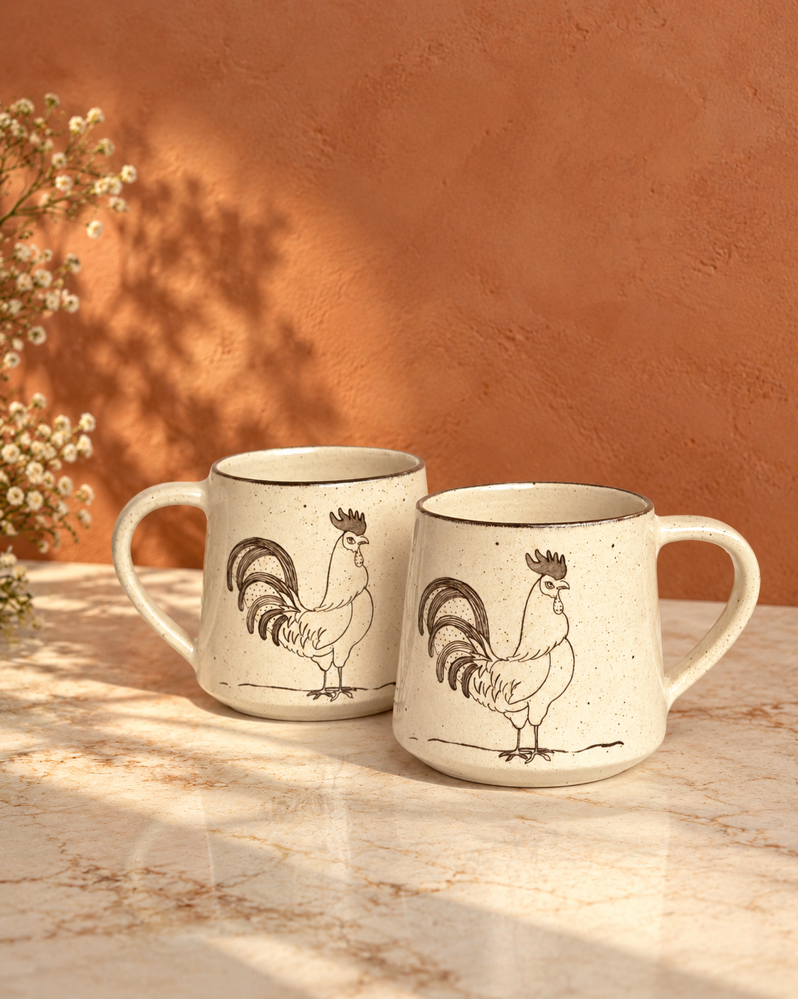 Rooster Coffee Mugs ( Set of 2)