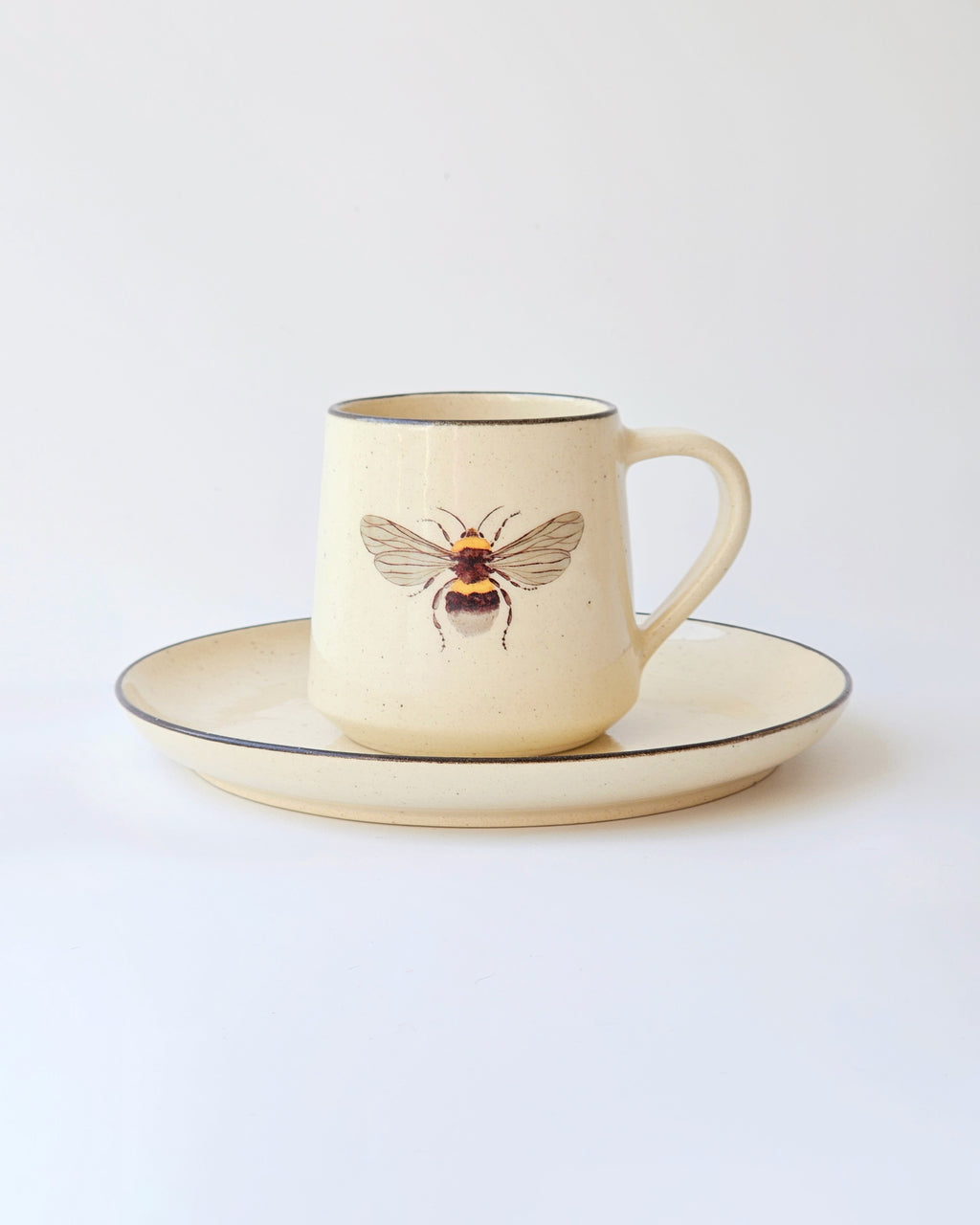 Honeybee Coffee Mug Set (1 Coffee Mug & 1 Quarter Plate)
