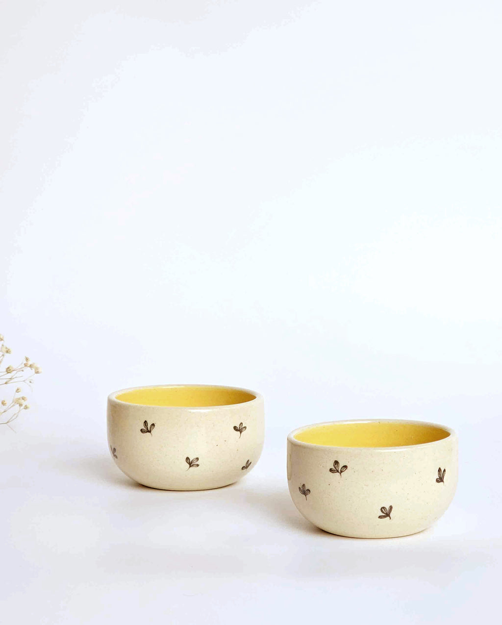 Bela Pinch Bowls,Musterd (Set of 2)