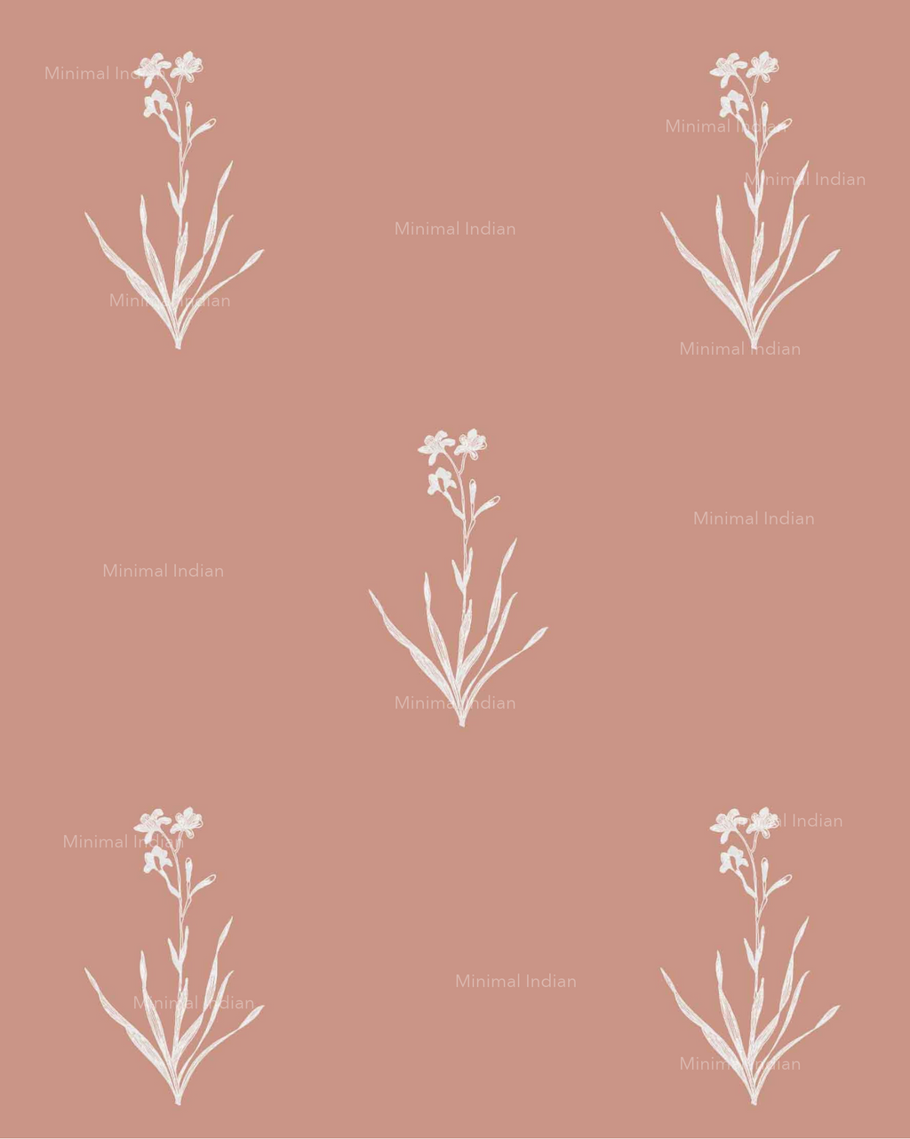 Bouquet Wallpaper, Pink