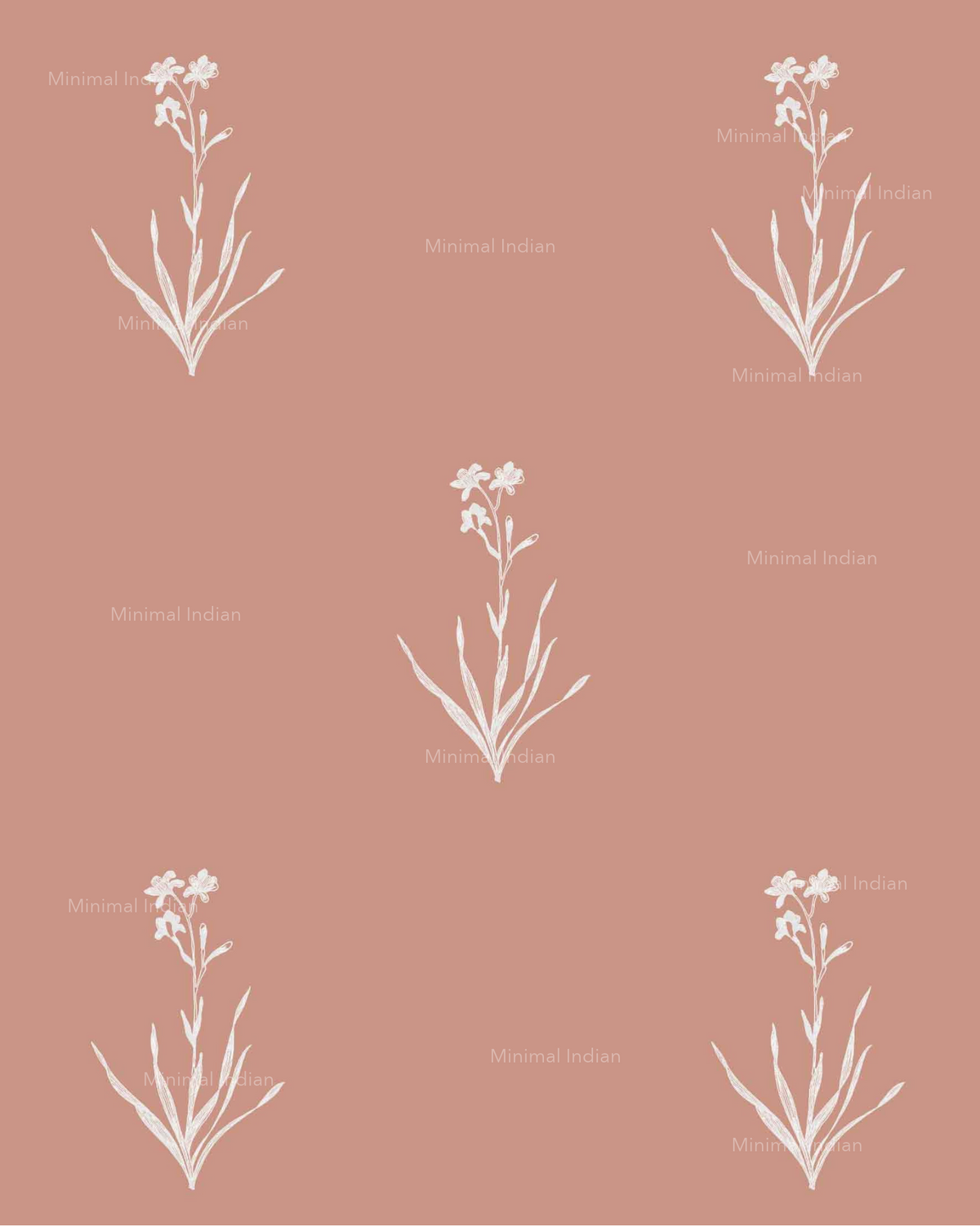 Bouquet Wallpaper, Pink