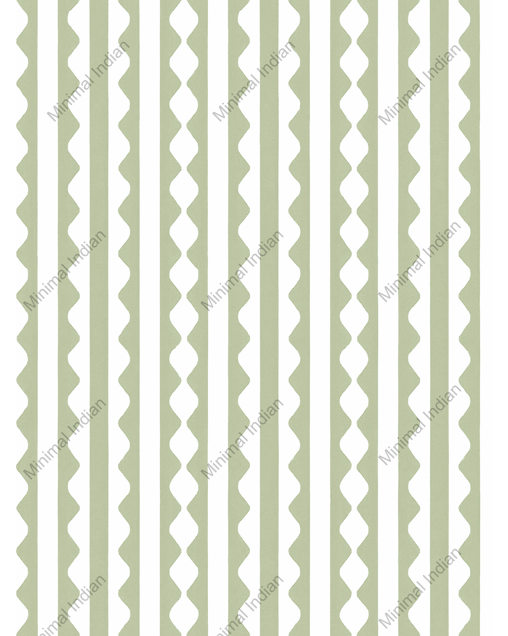 Carnival Wallpaper, Sage Green