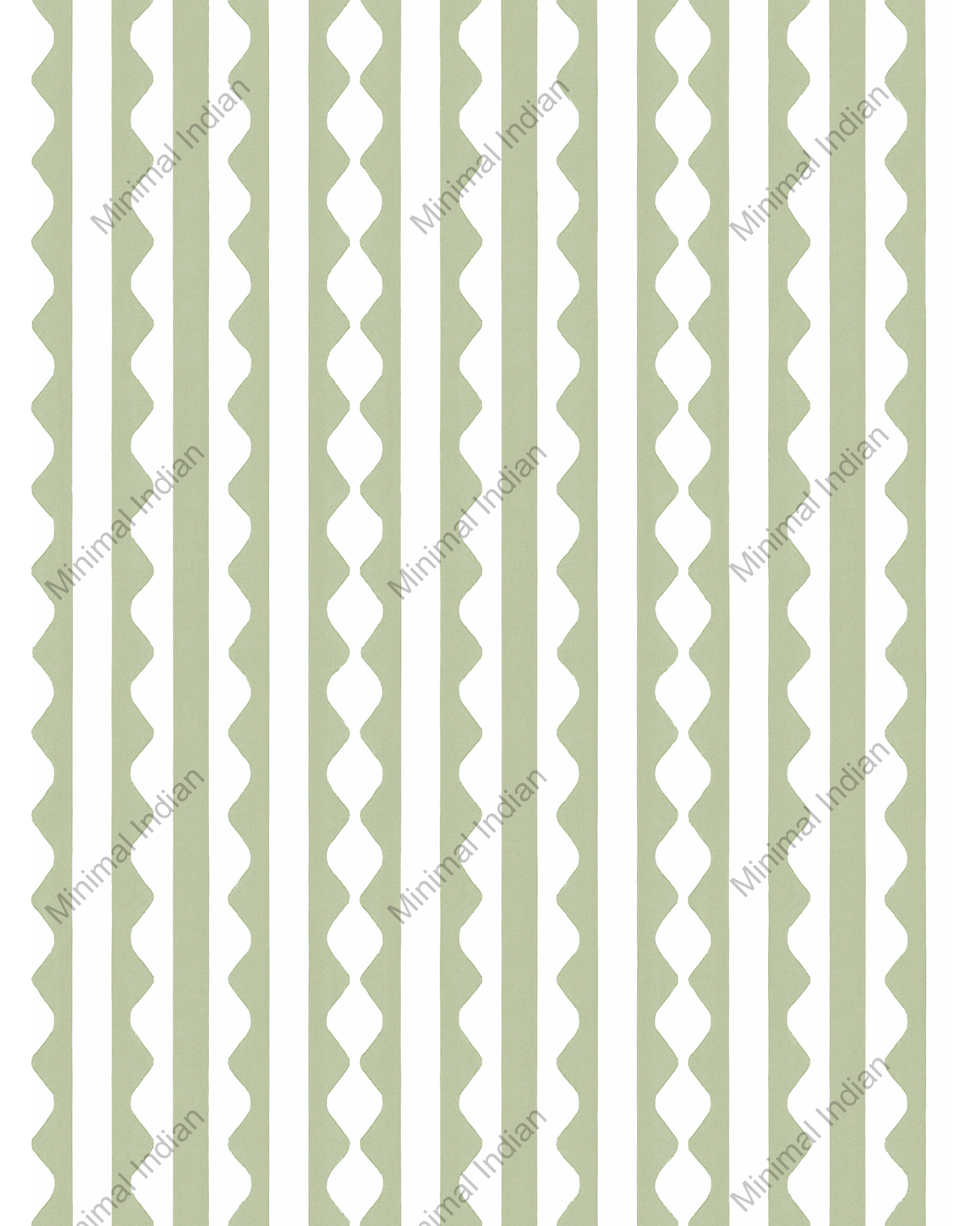 Carnival Wallpaper, Sage Green