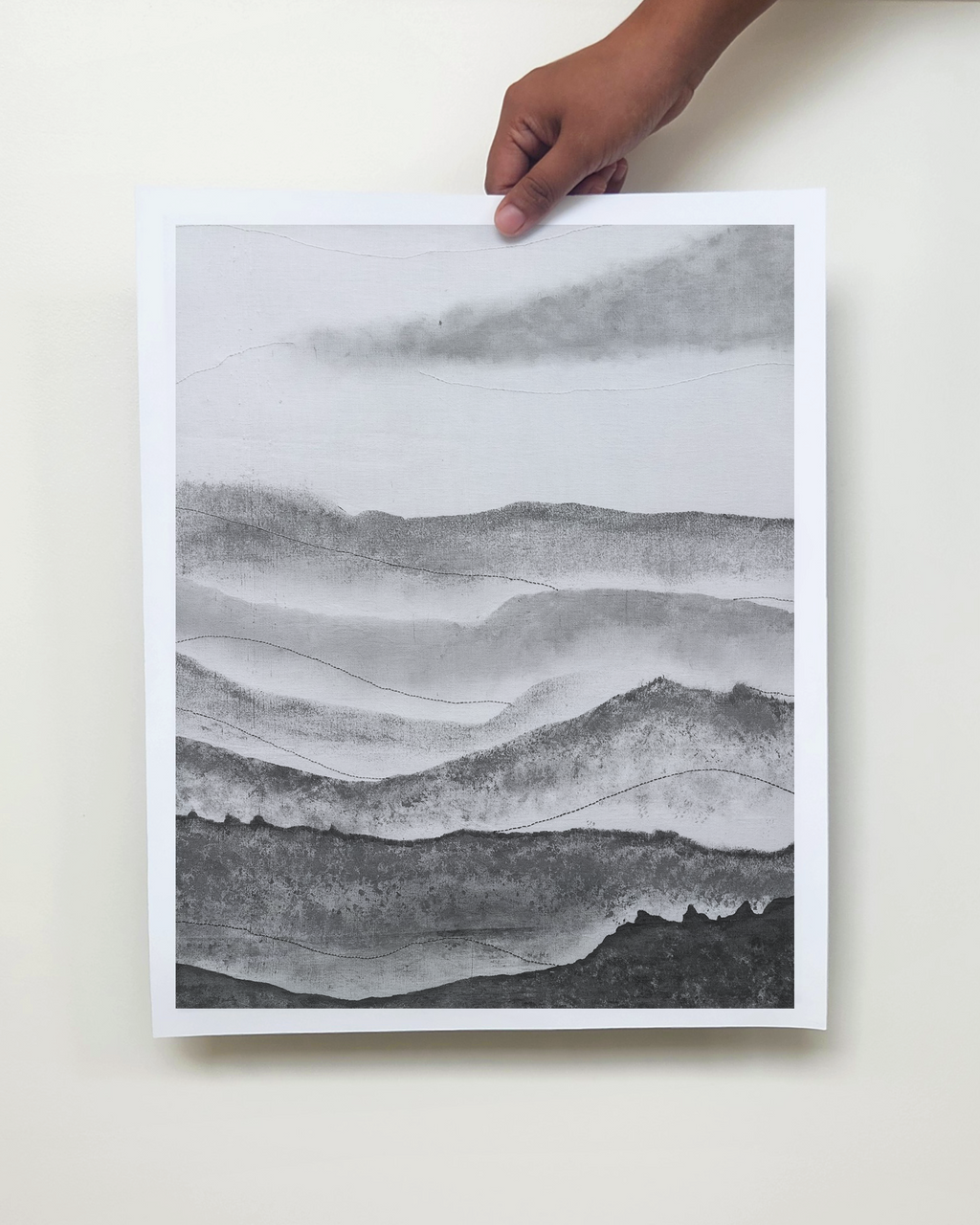Misty Ravine Art print