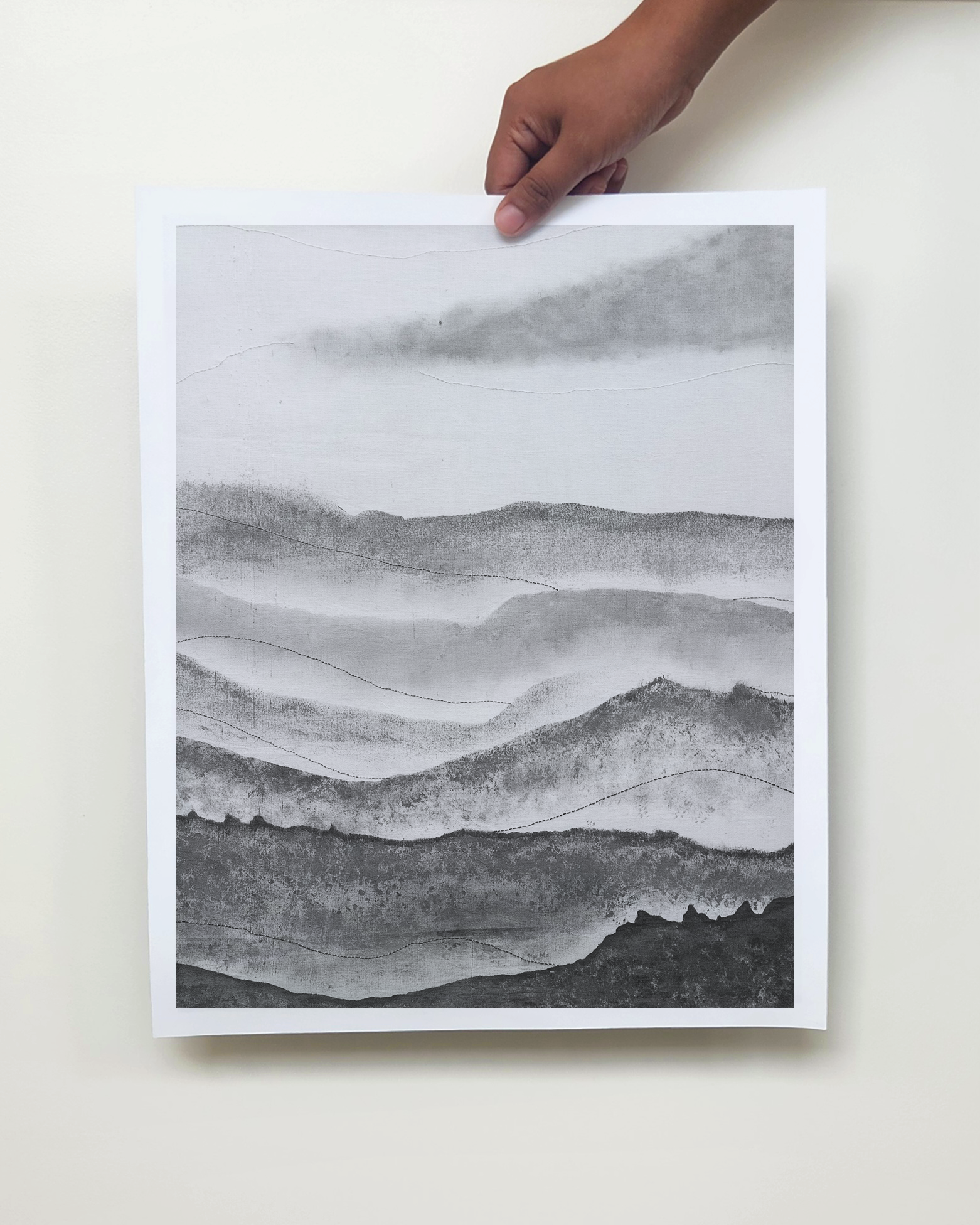 Misty Ravine Art print