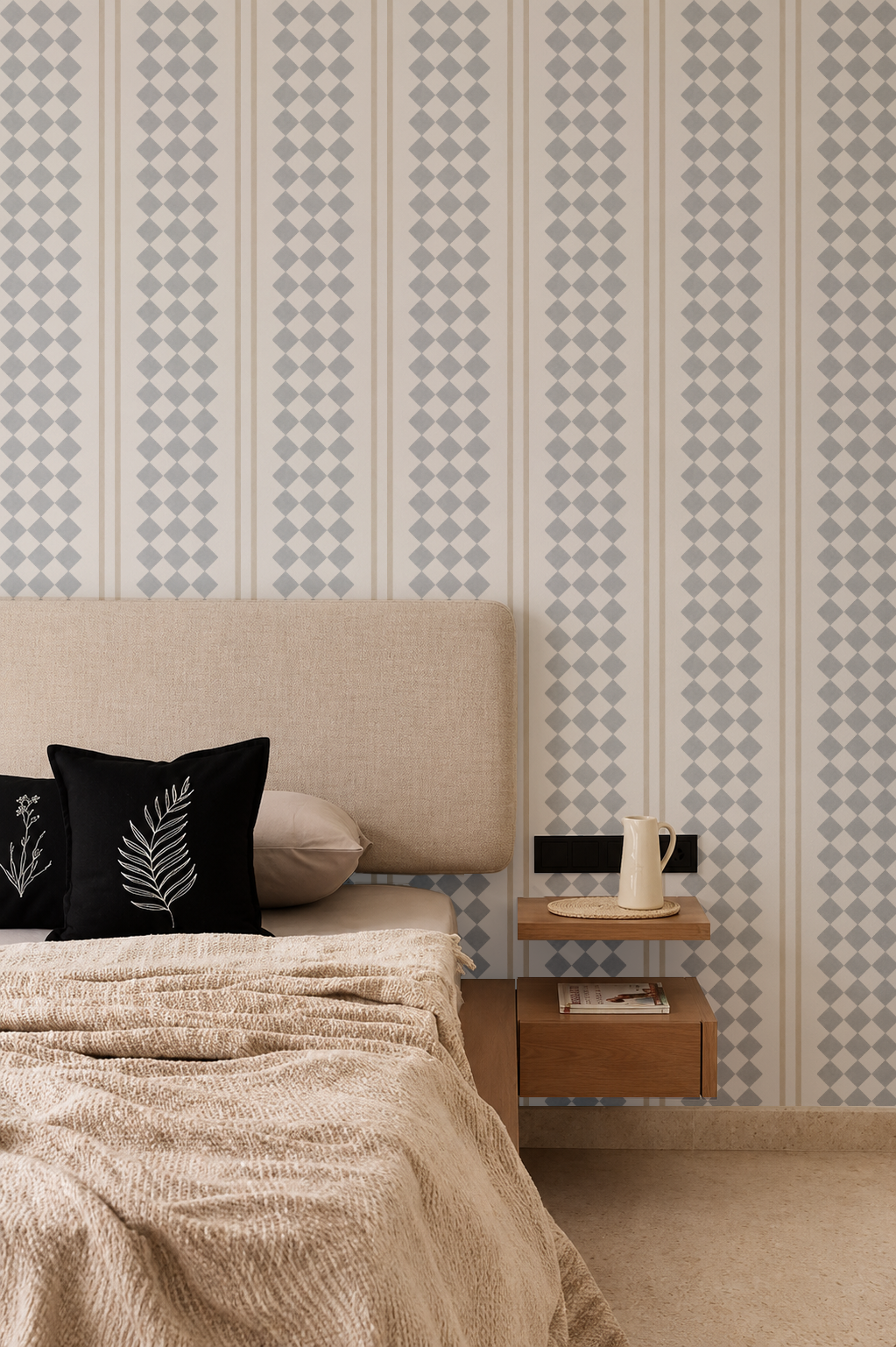 Charulata Stripe Wallpaper, Blue