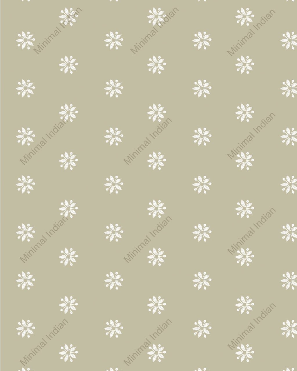 Clove Wallpaper, Pale olive
