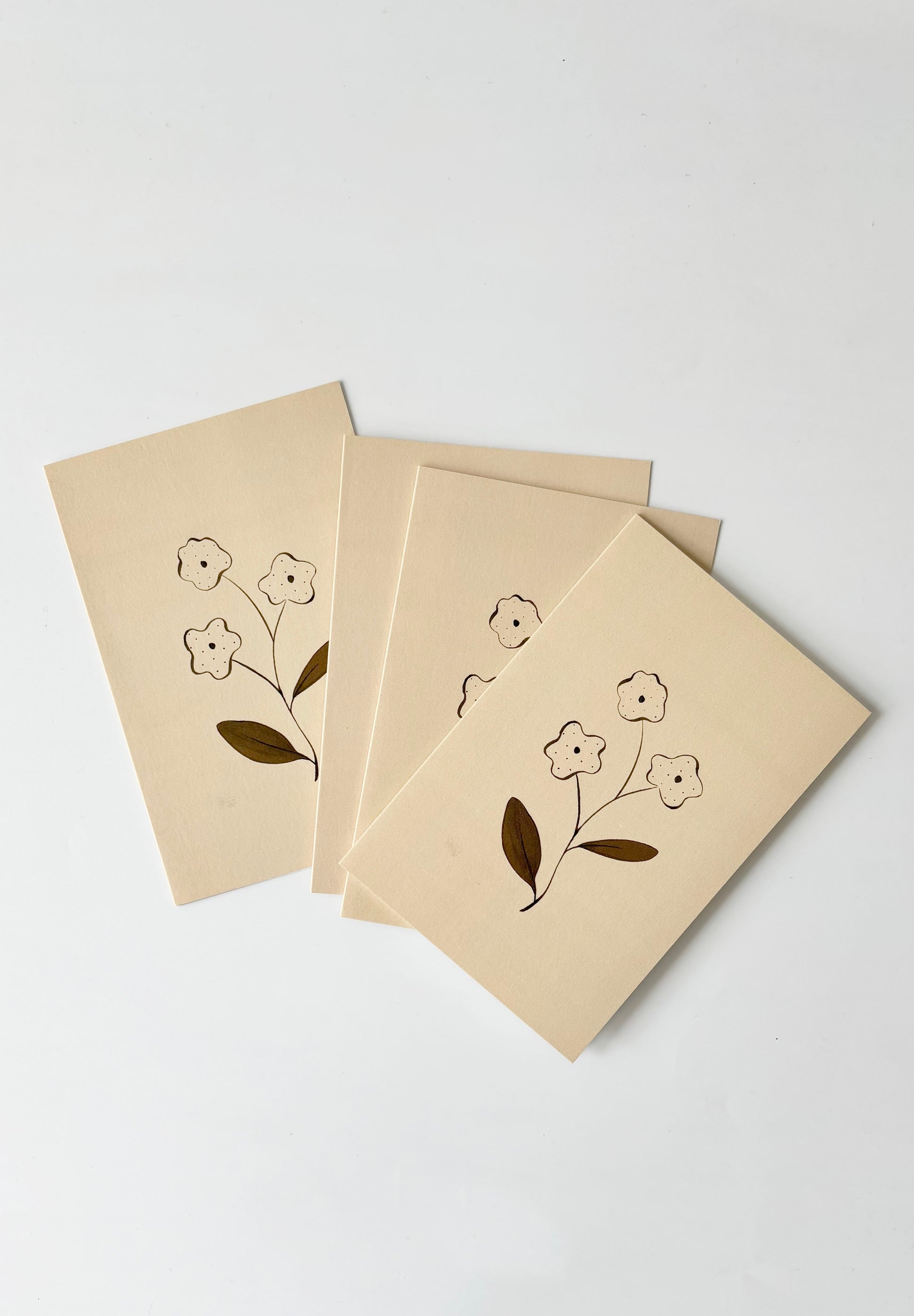 Cornflower Greeting Cards (Set of 4)