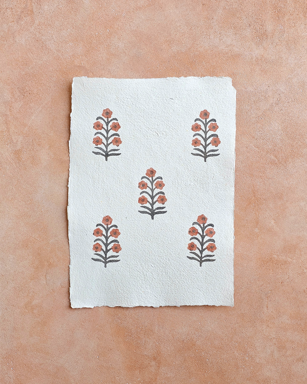 Dahlia Art Print On Handmade Cotton Paper (Width: 12" Height : 16.5")