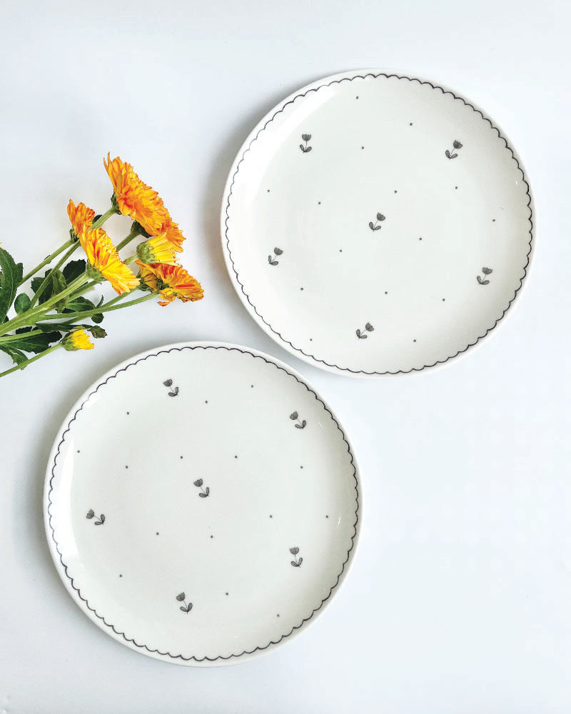 Ditsy Quarter Plates (Set of 2)