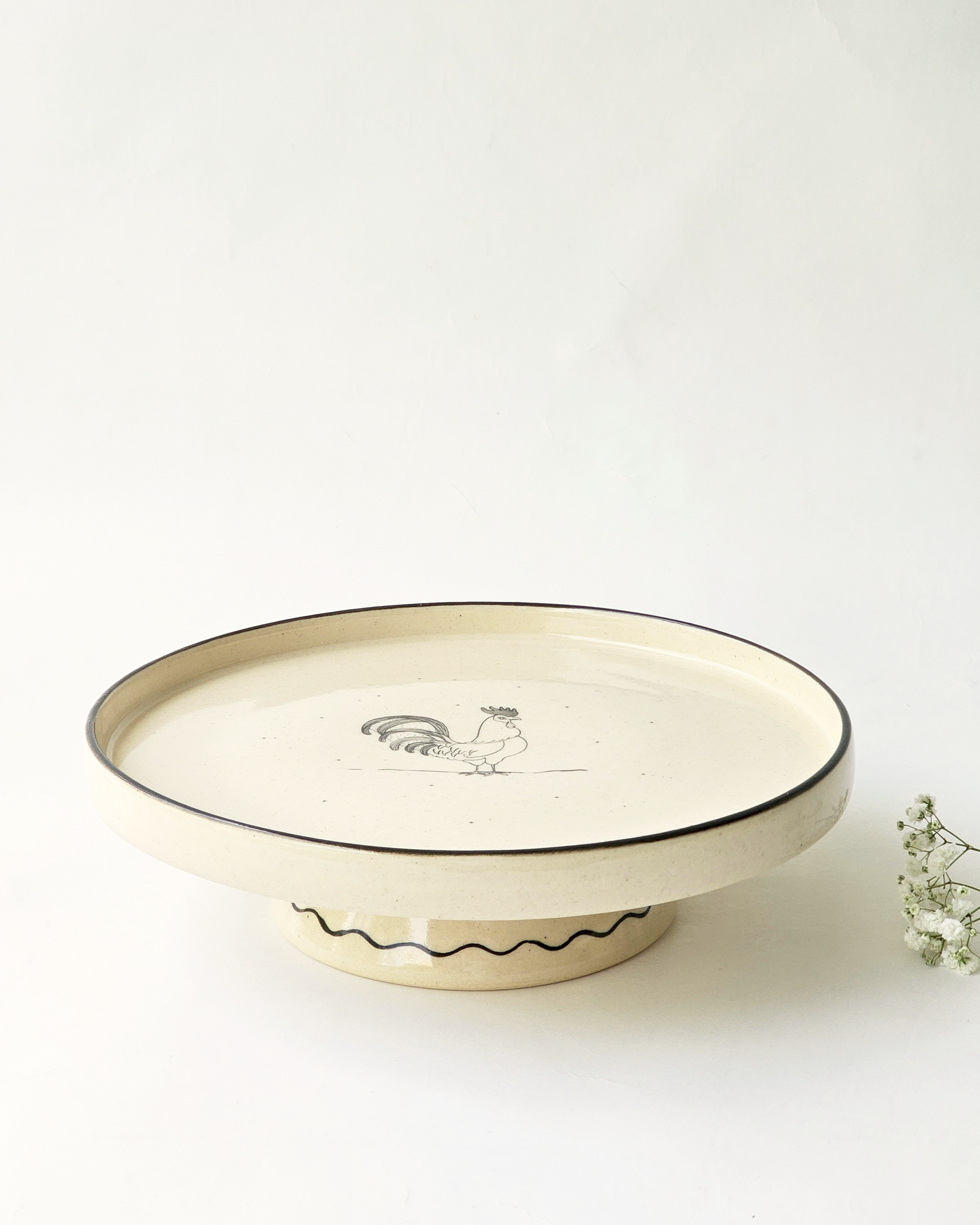 Rooster Cake Stand