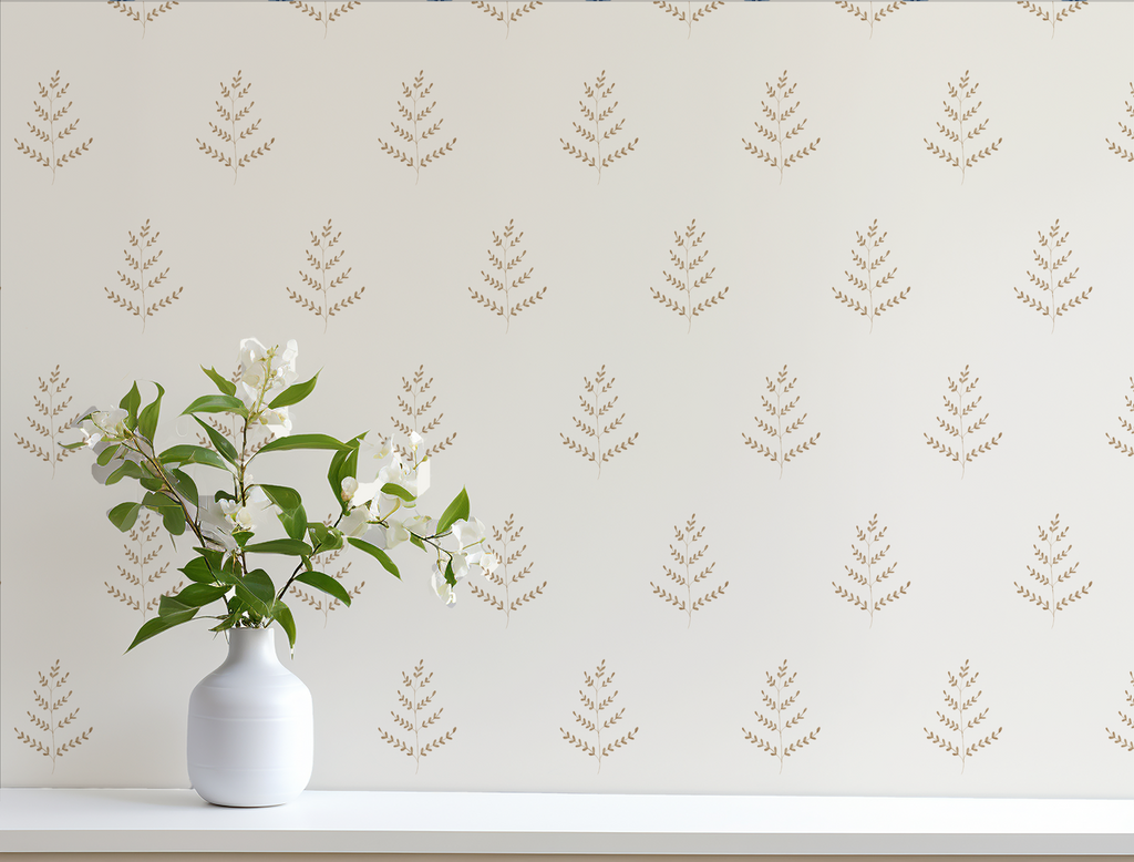 Ferns Wallpaper, Rust