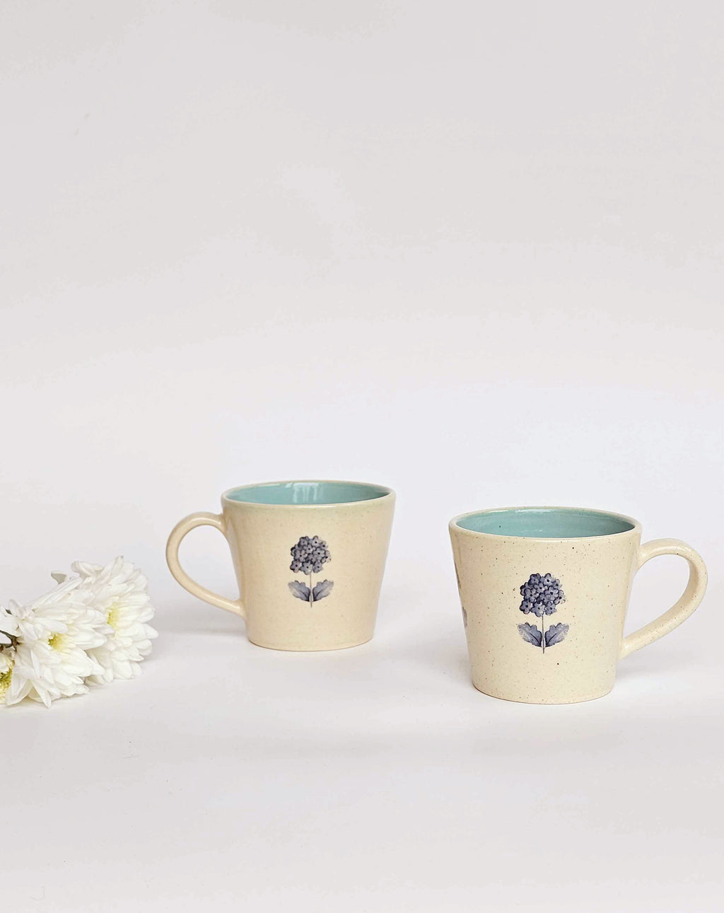 French Flora Teacups, Mint (Set of 2 )