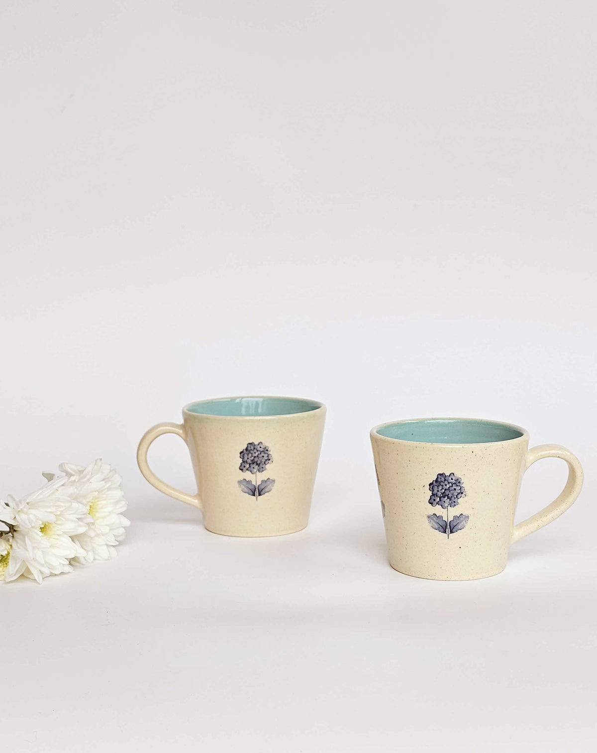 French Flora Teacups, Mint (Set of 2 )