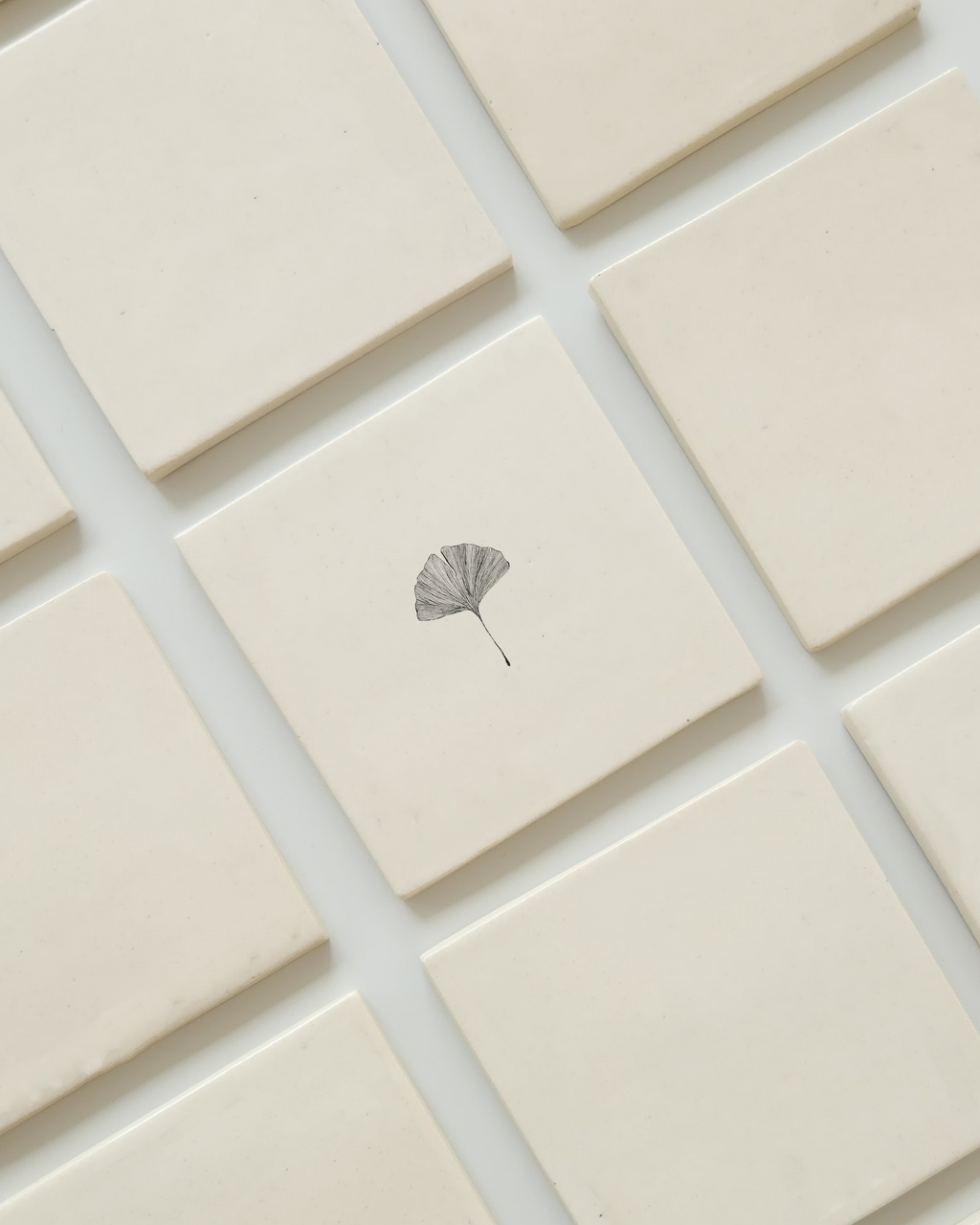 Gingko Tile (4"X4")